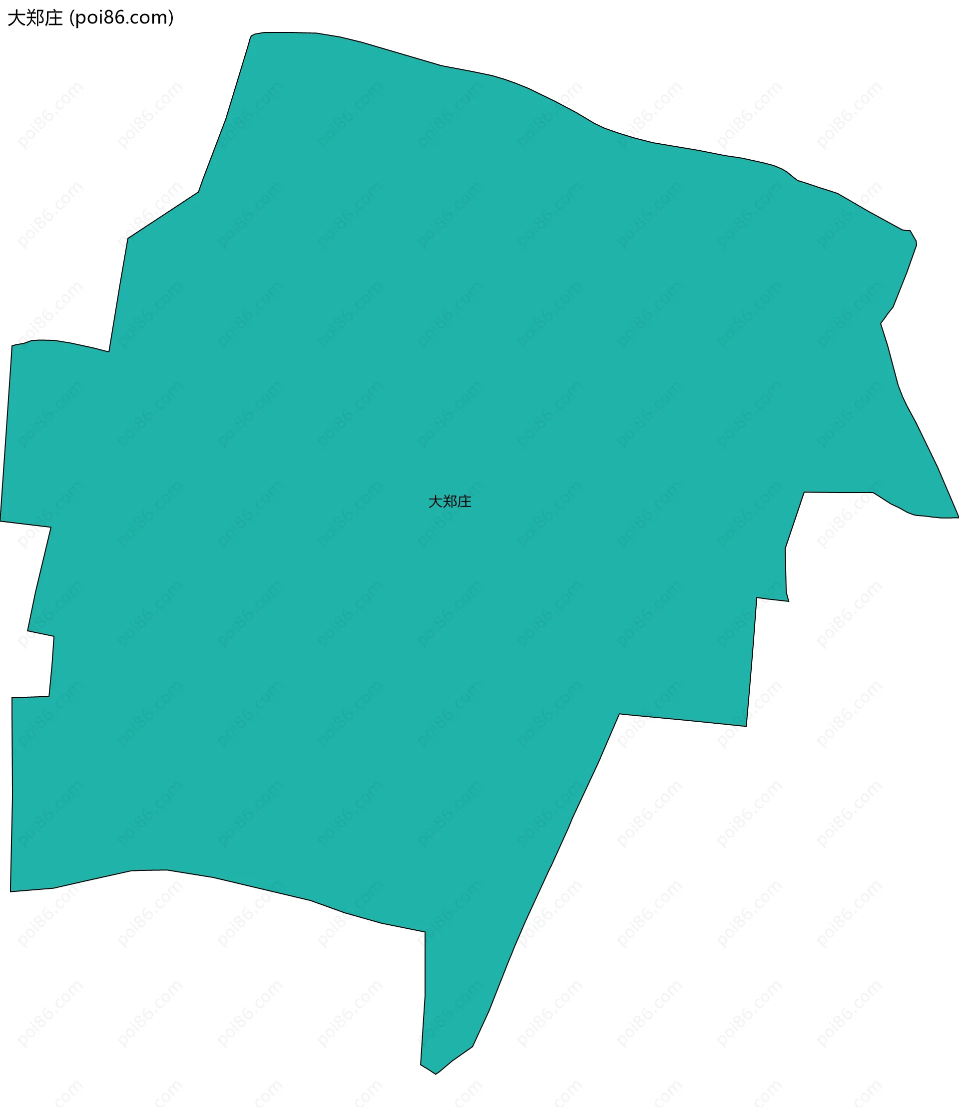 大郑庄边界地图
