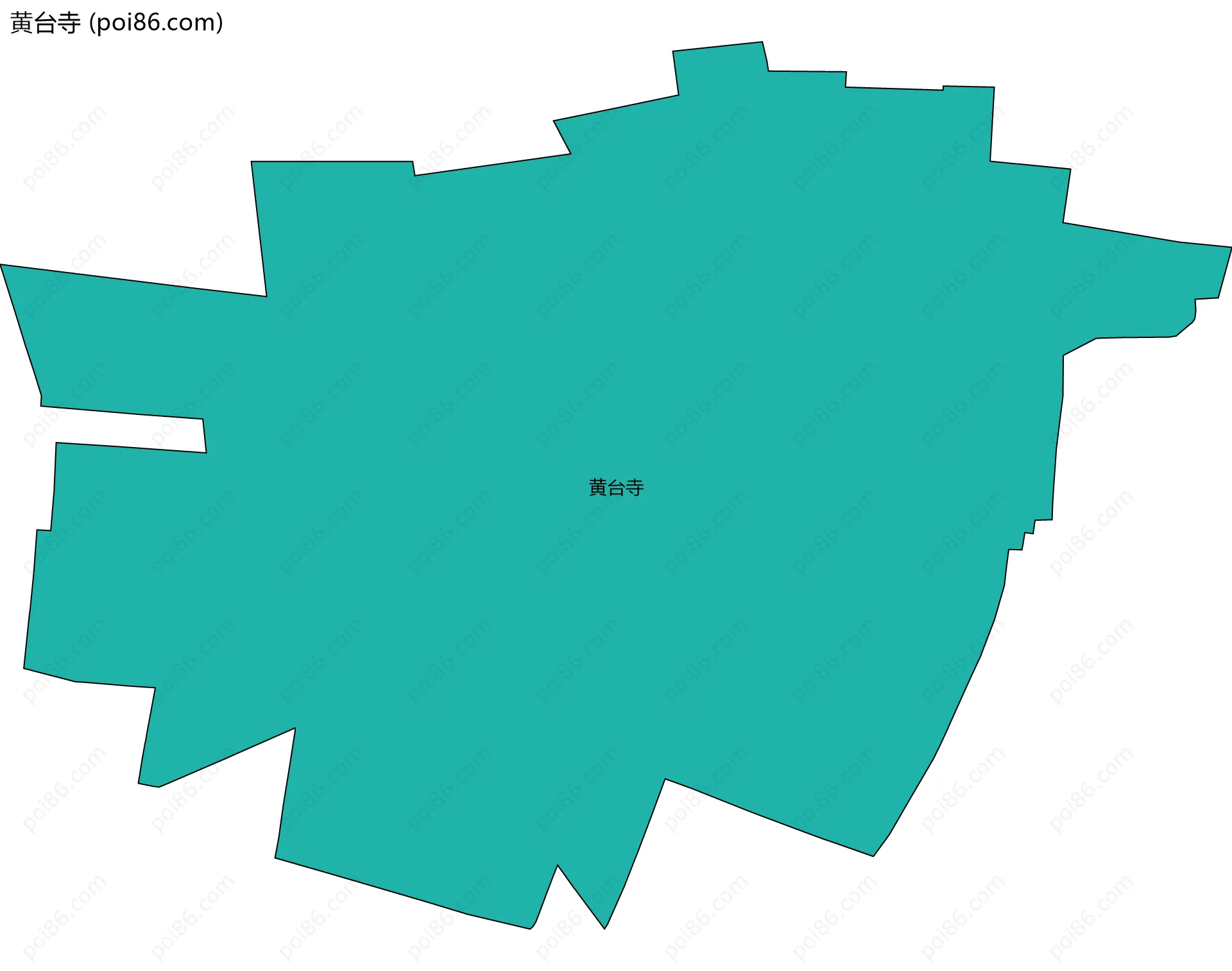 黄台寺边界地图