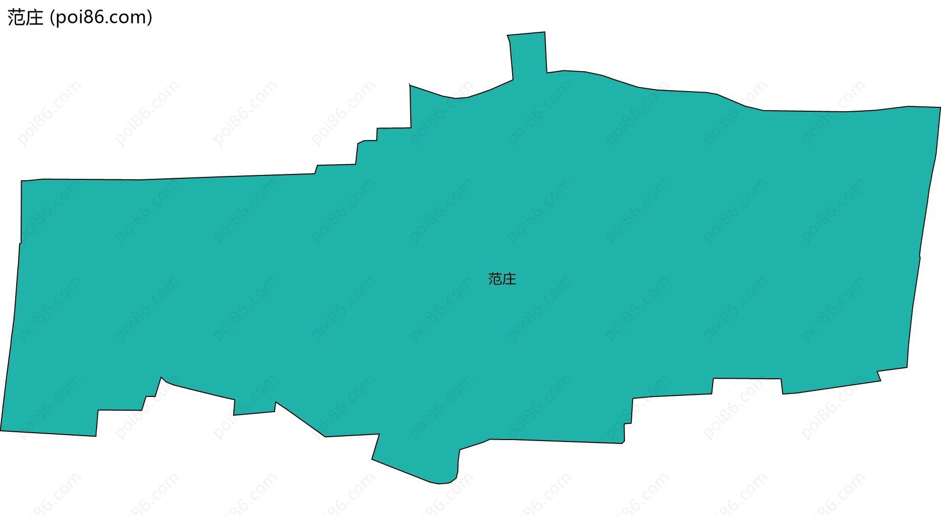范庄边界地图