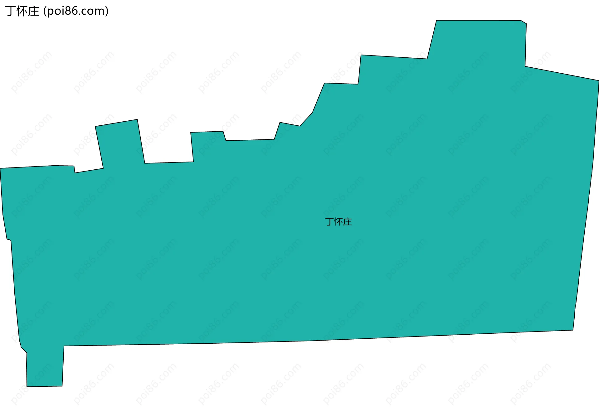 丁怀庄边界地图