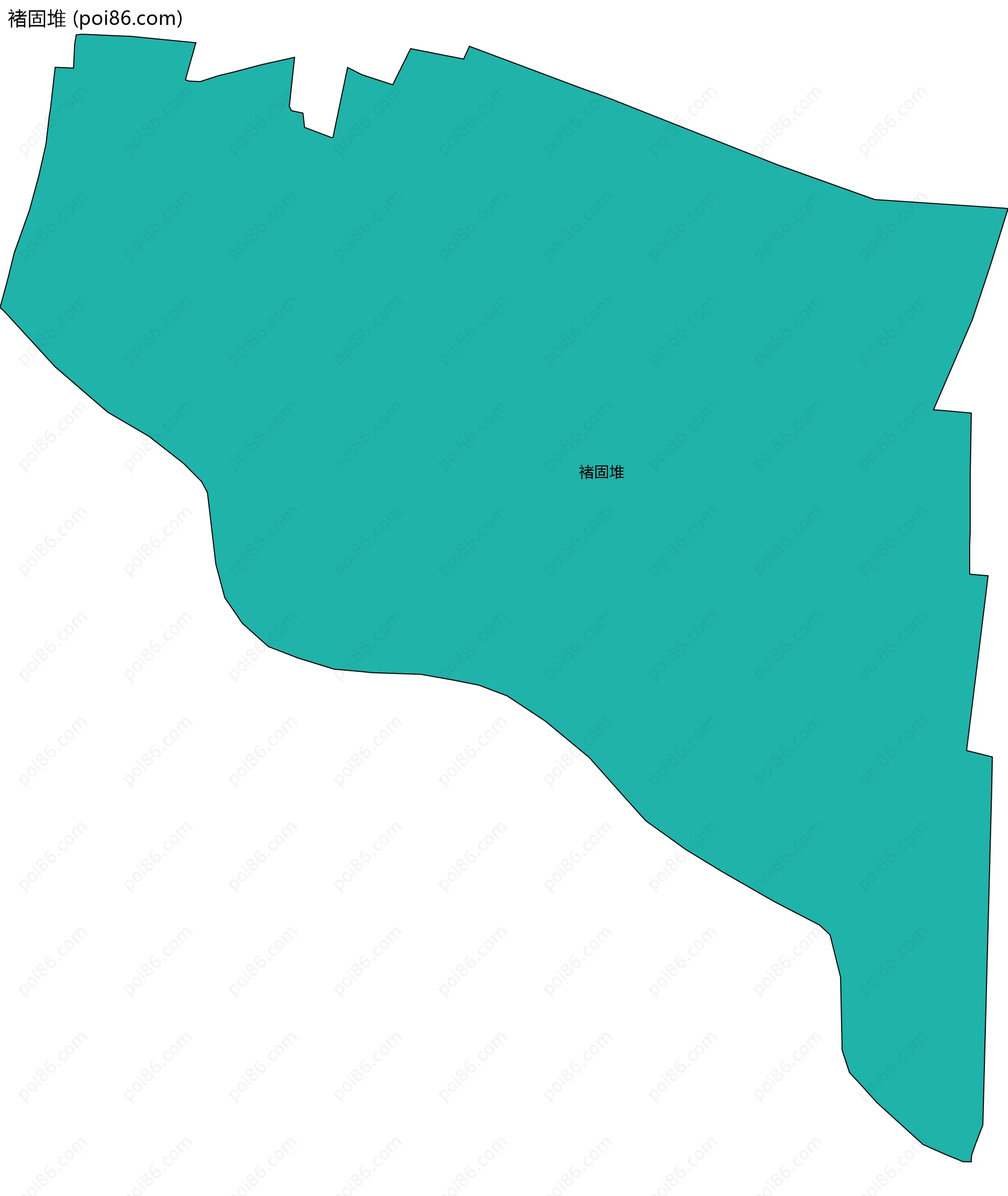 褚固堆边界地图