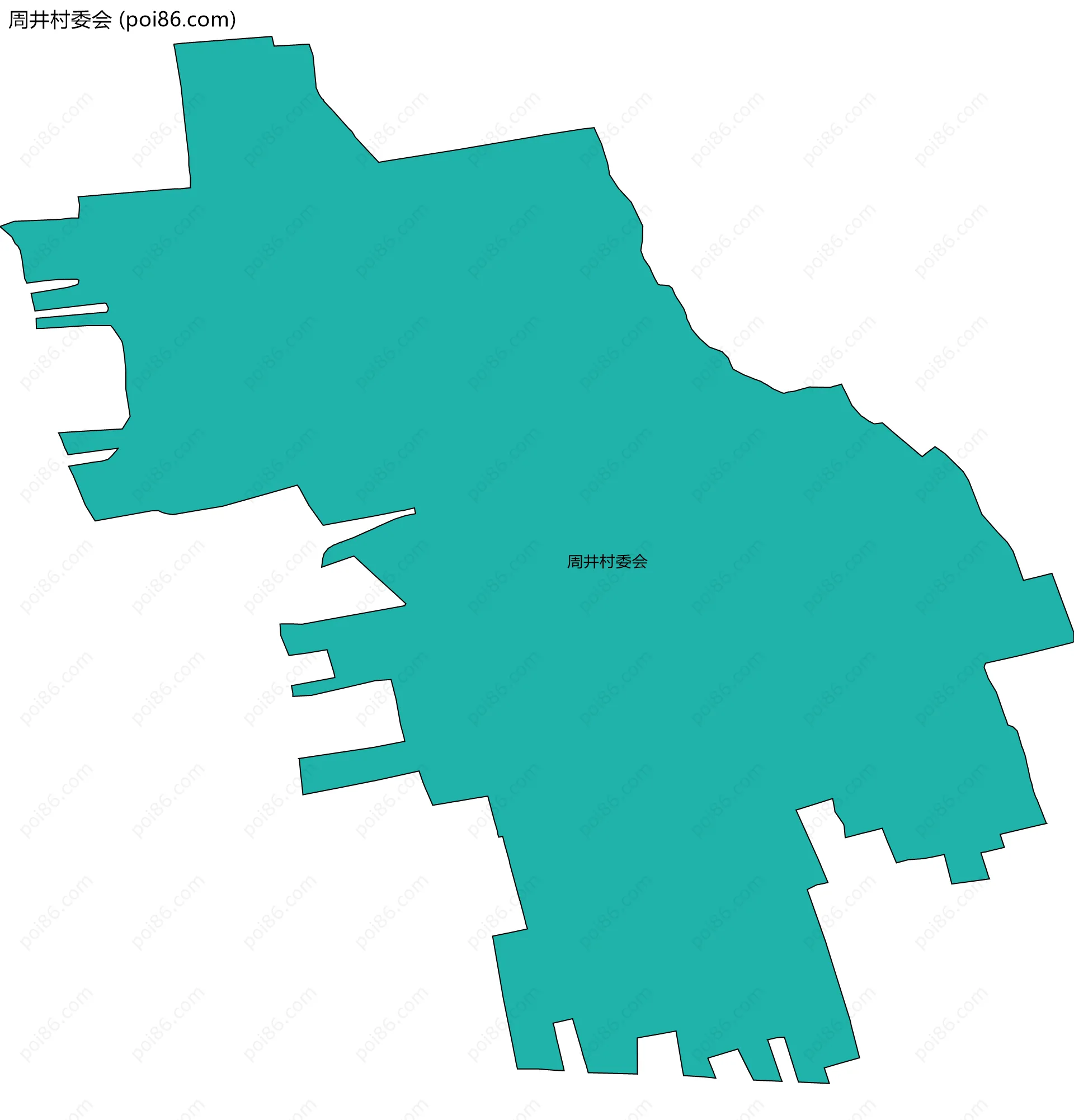 周井村委会边界地图