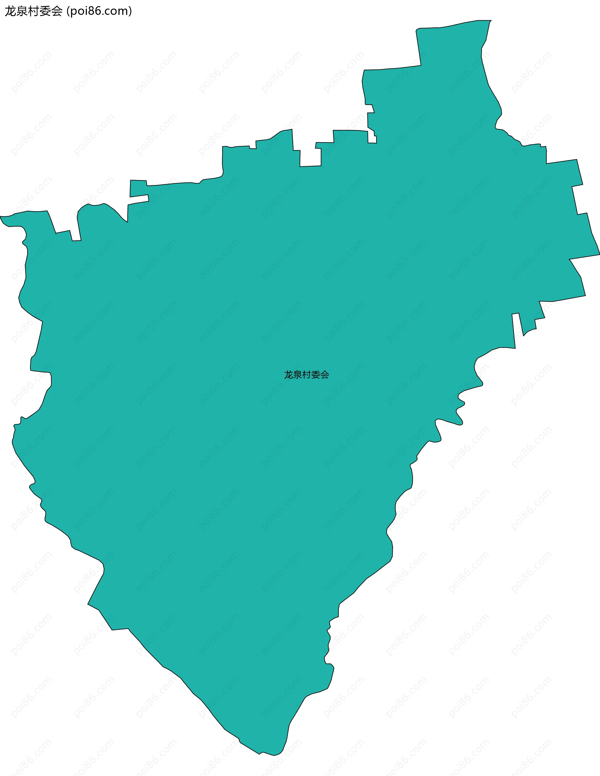 龙泉村委会边界地图