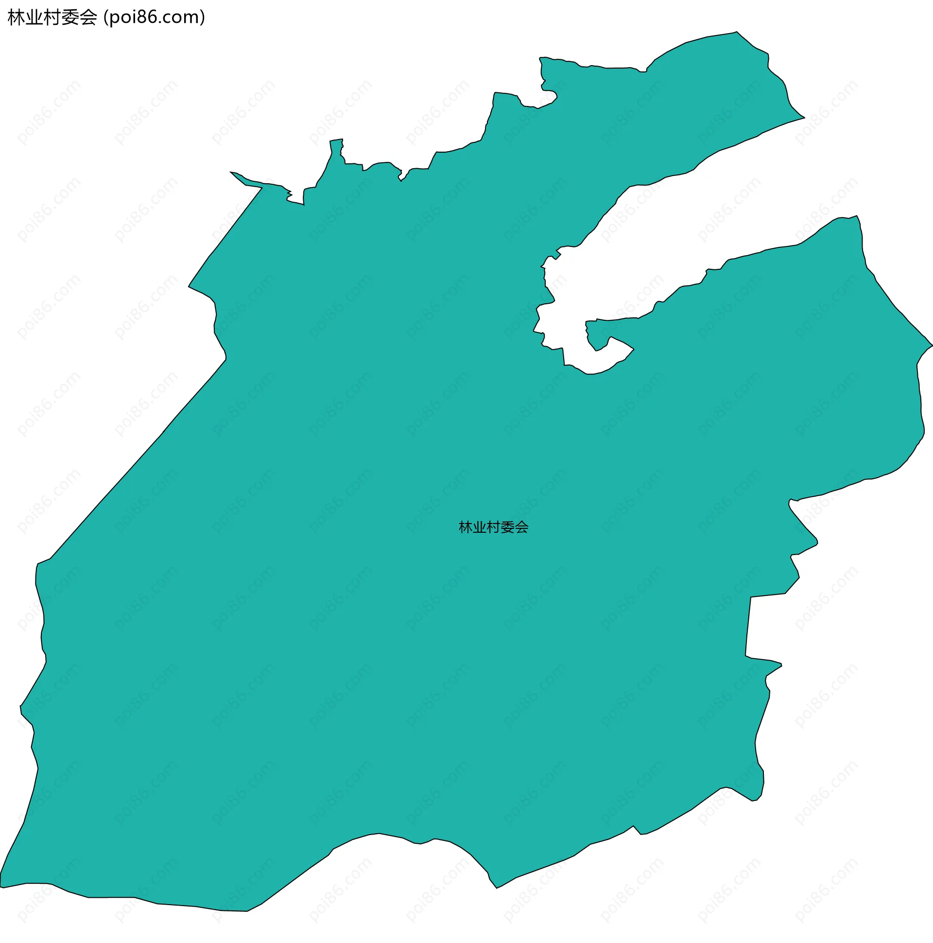 林业村委会边界地图