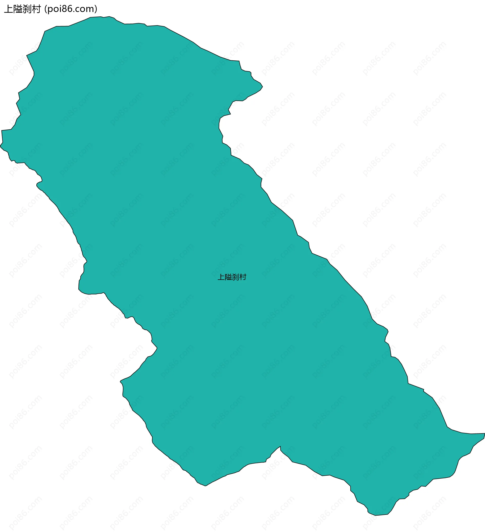上隘刹村边界地图