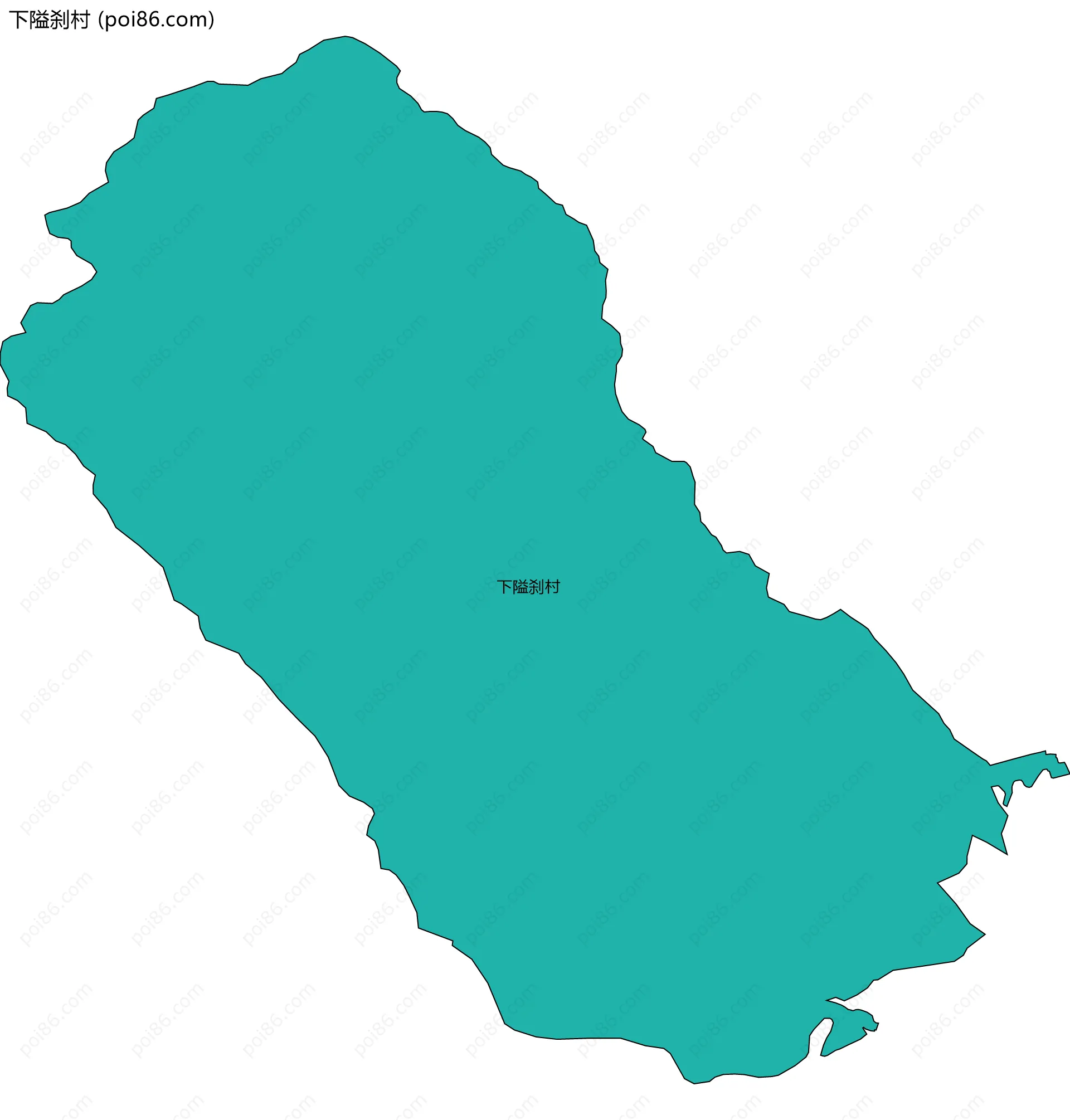 下隘刹村边界地图