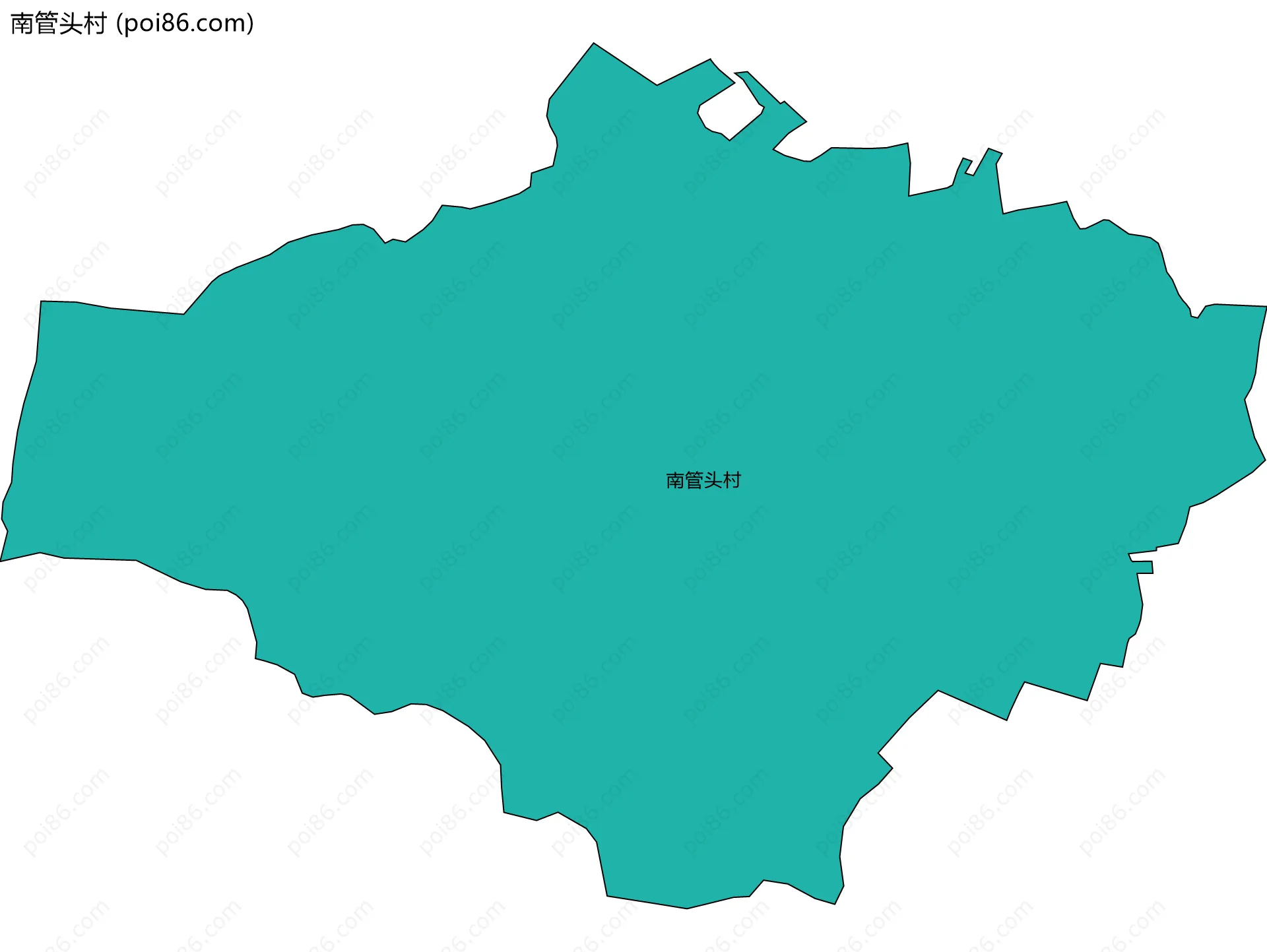 南管头村边界地图