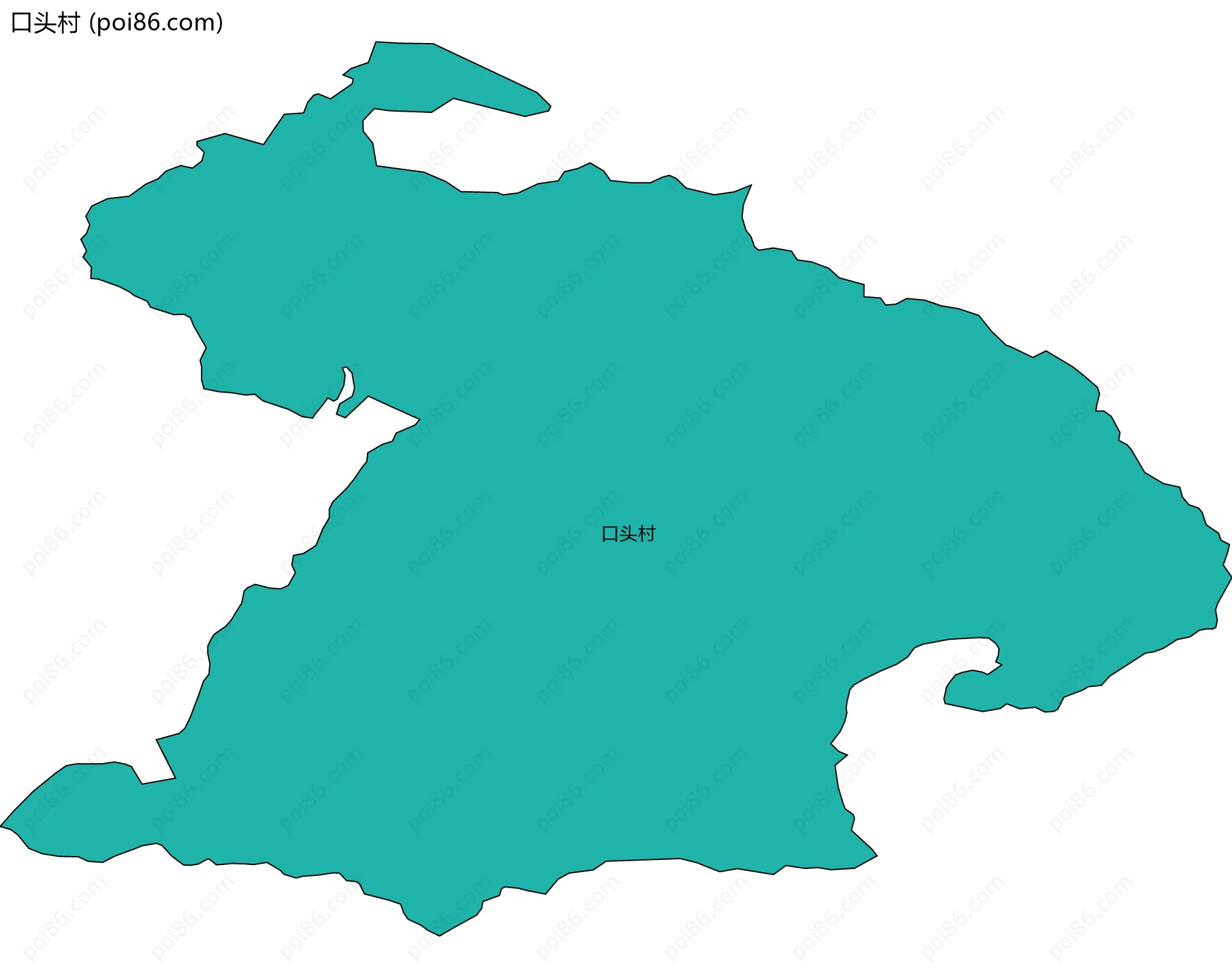 口头村边界地图
