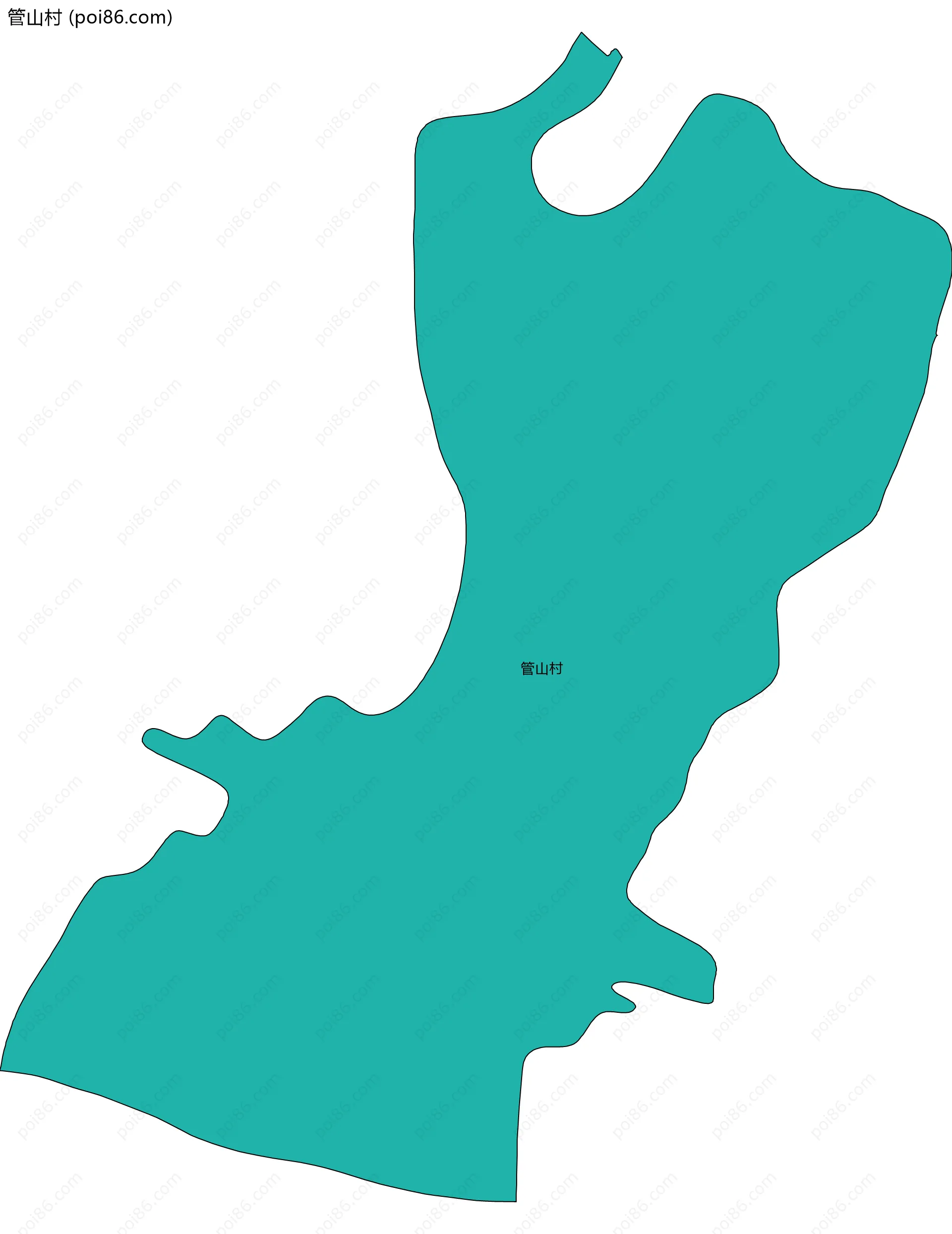 管山村边界地图