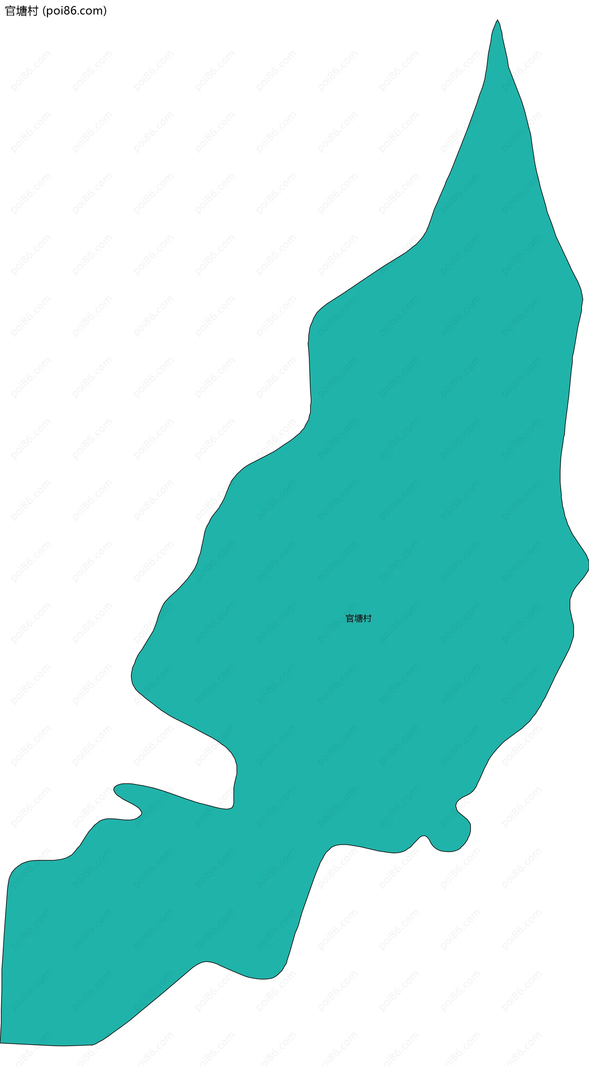 官塘村边界地图