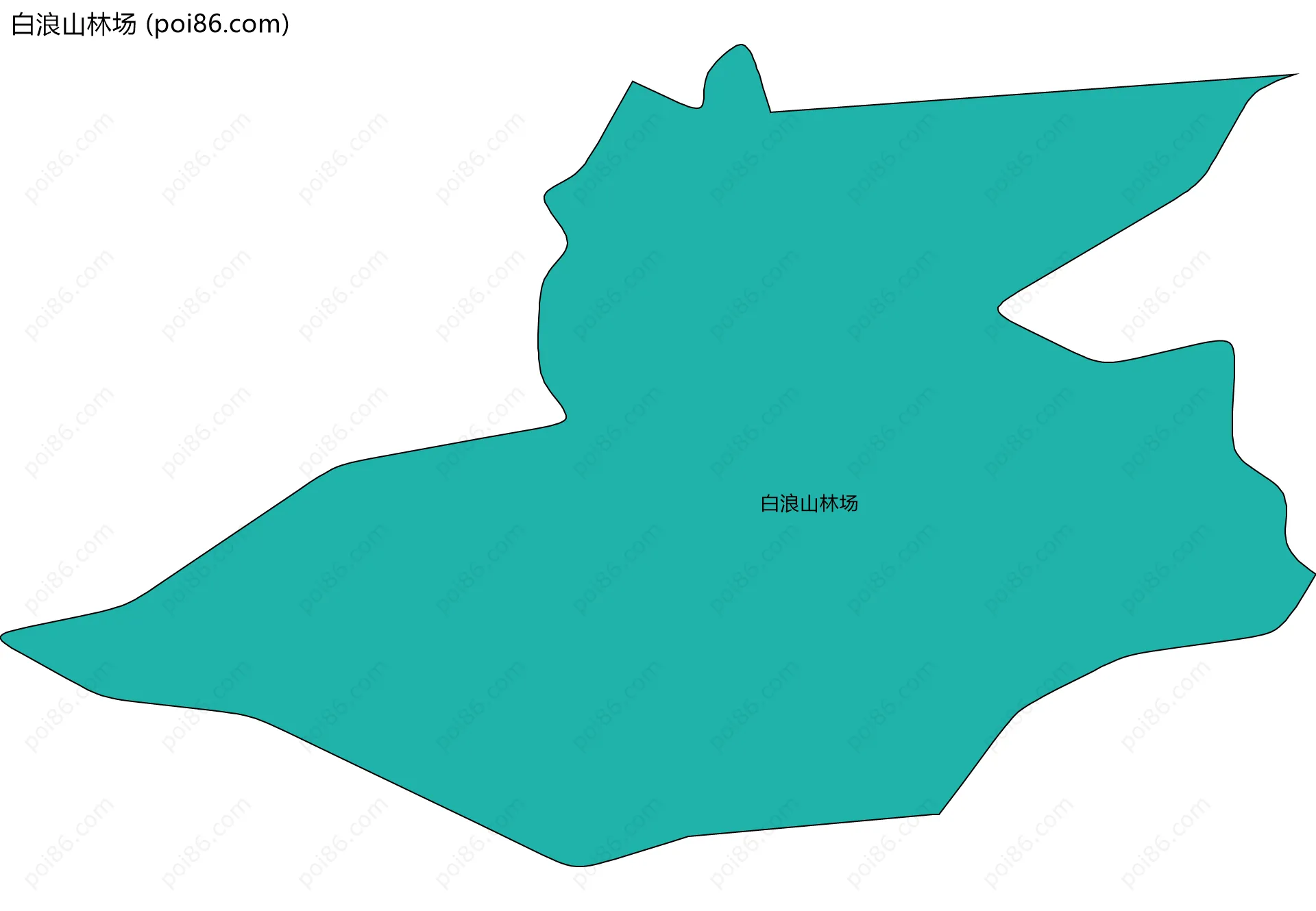 白浪山林场边界地图