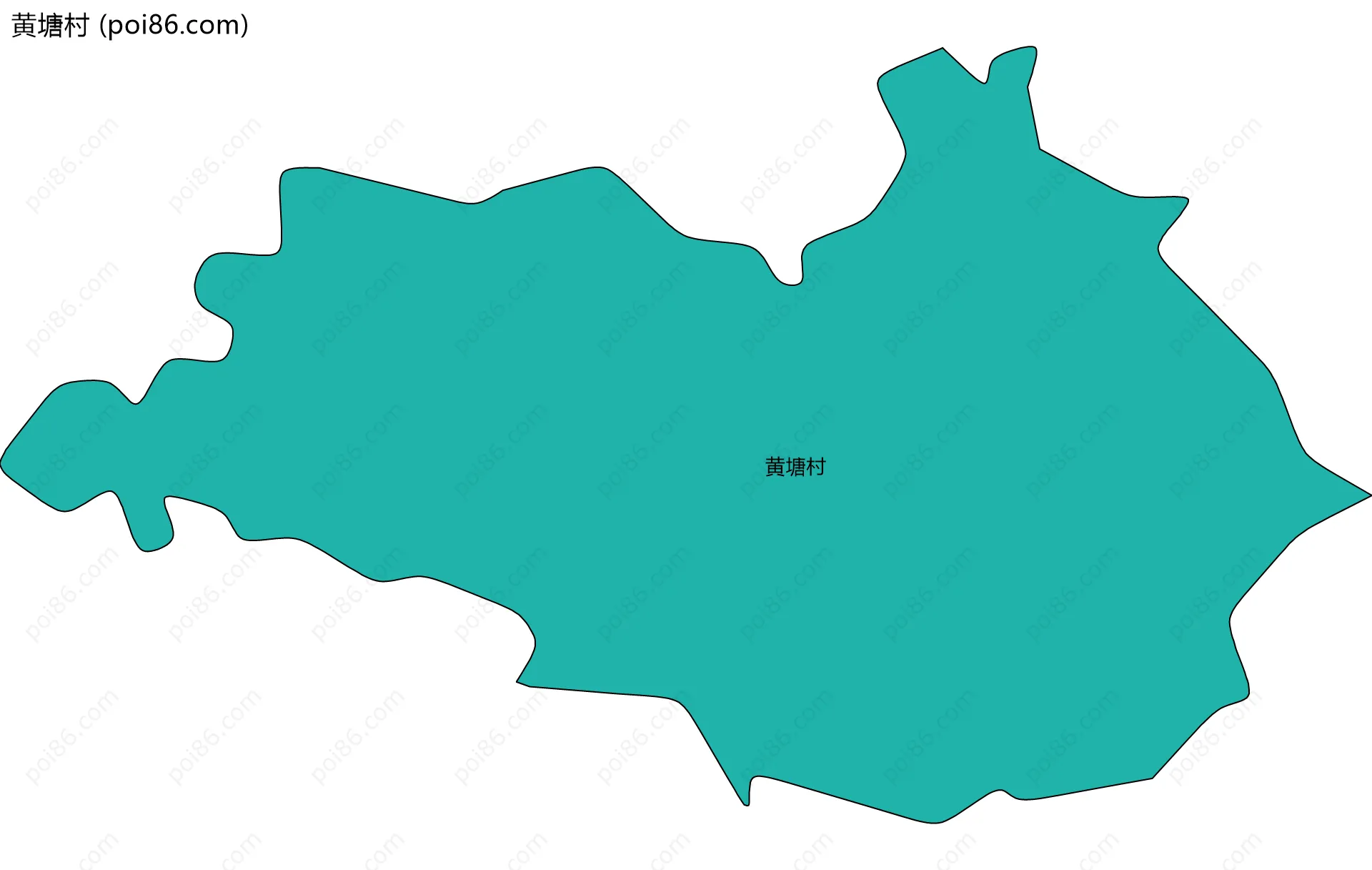 黄塘村边界地图