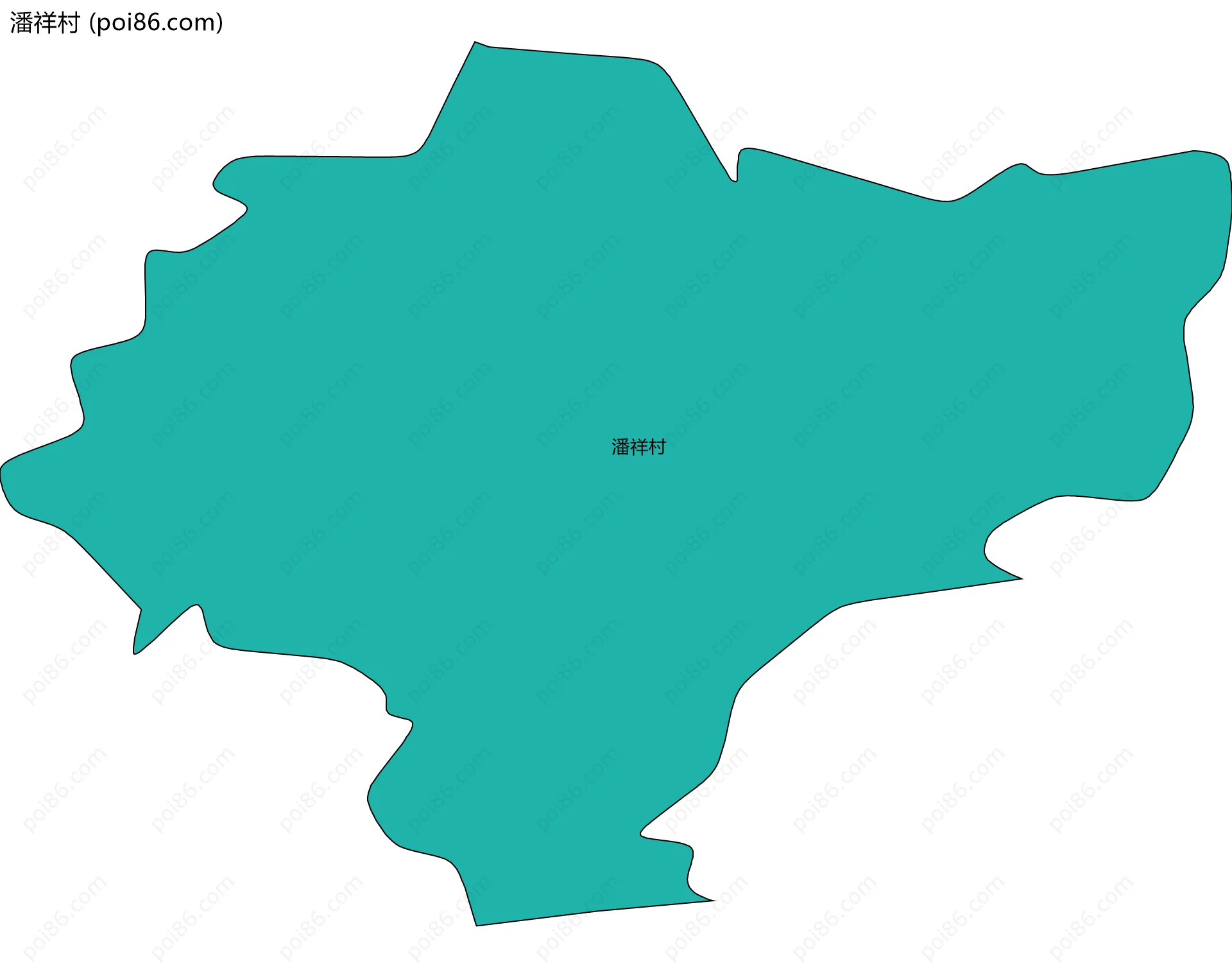 潘祥村边界地图