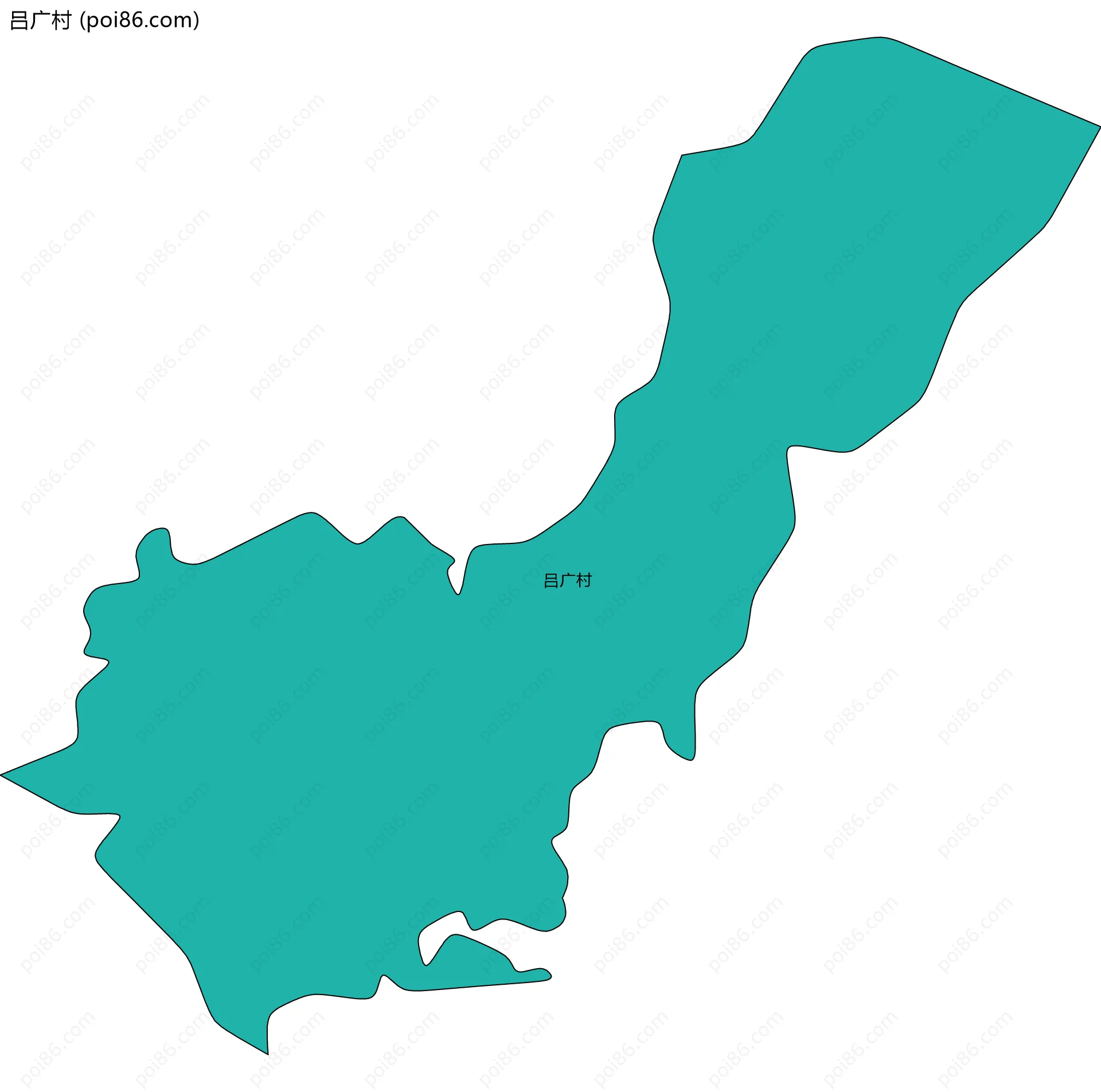 吕广村边界地图