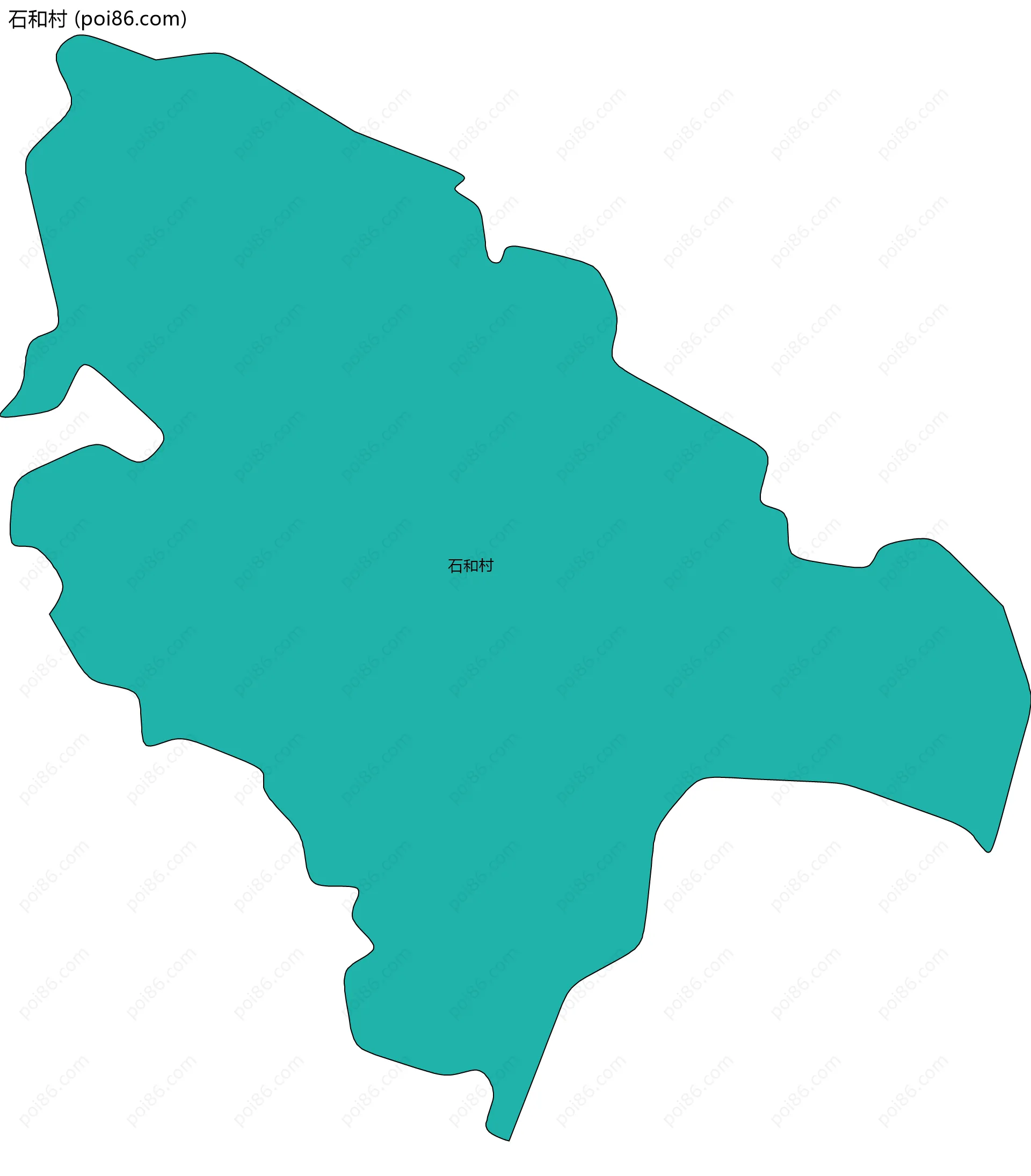 石和村边界地图