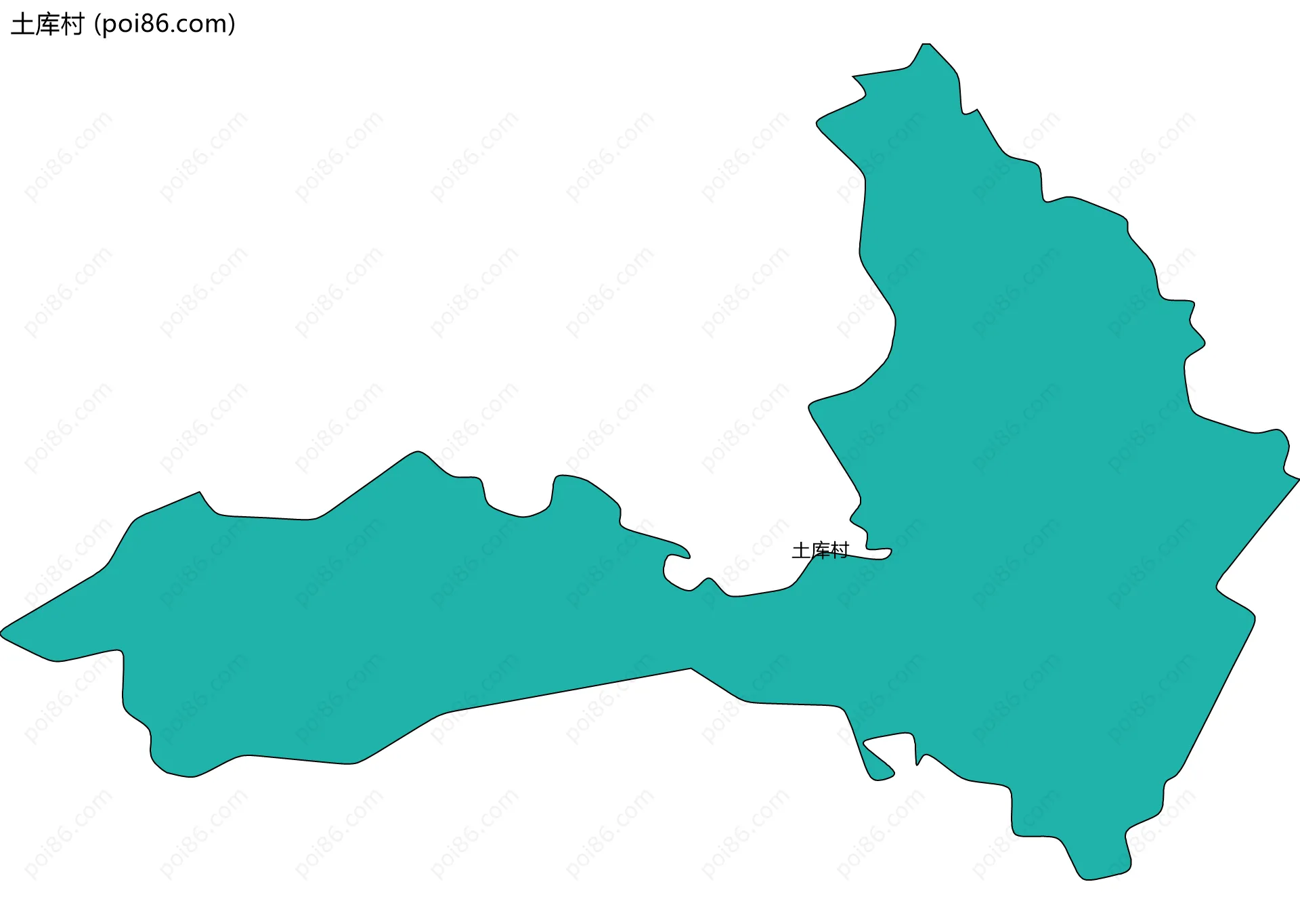 土库村边界地图
