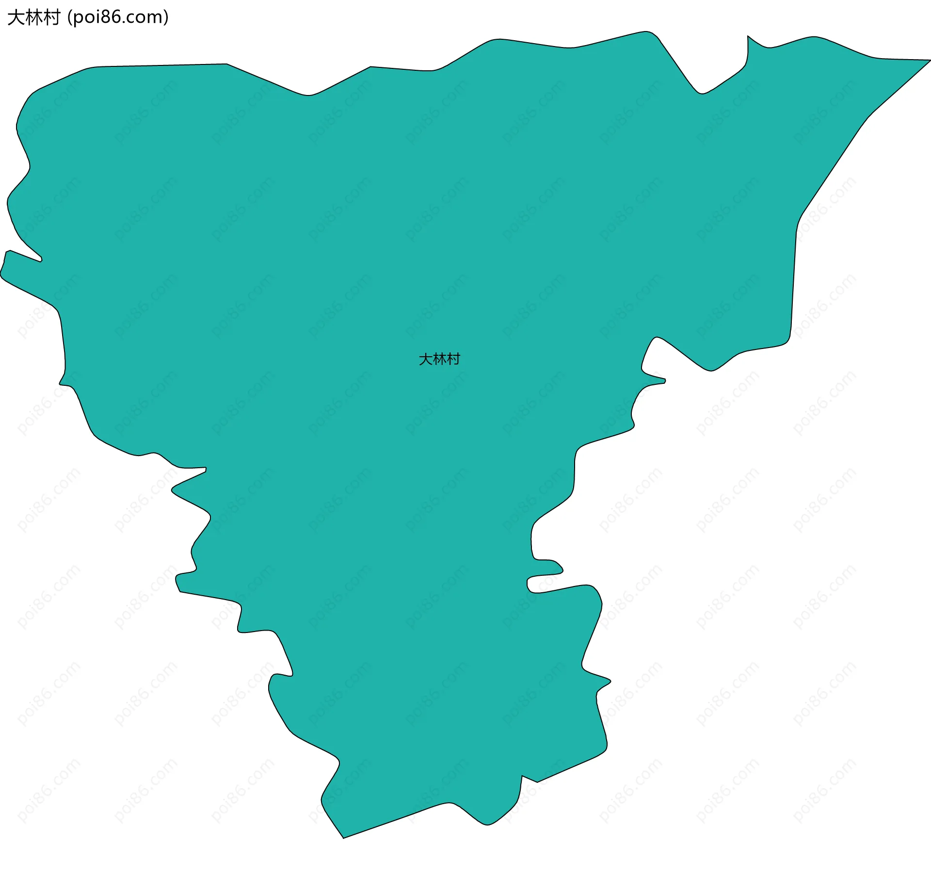 大林村边界地图