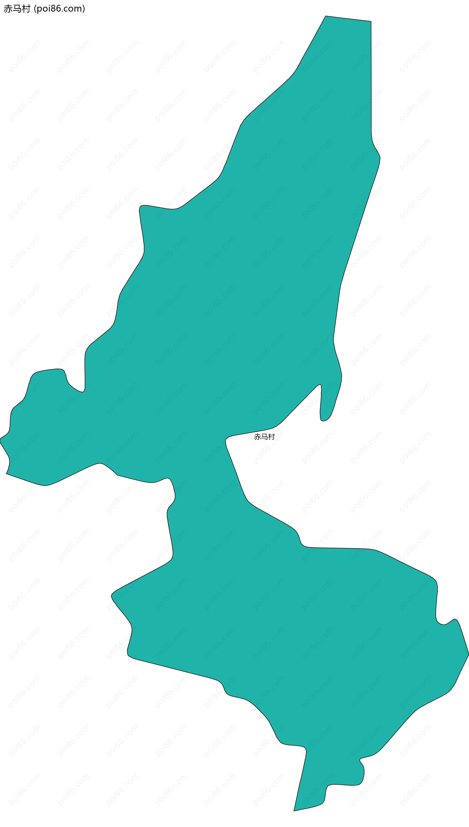 赤马村边界地图