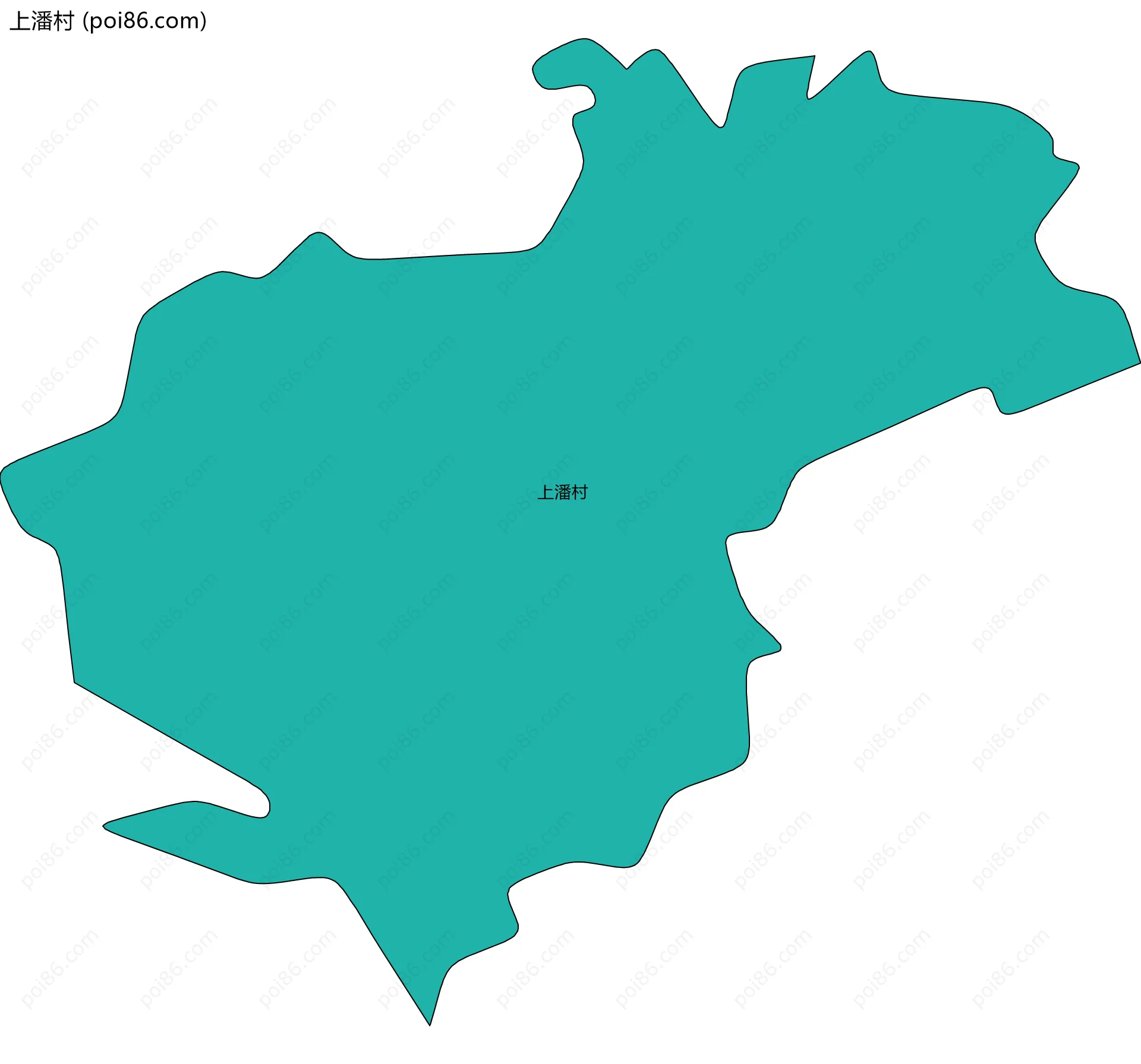 上潘村边界地图