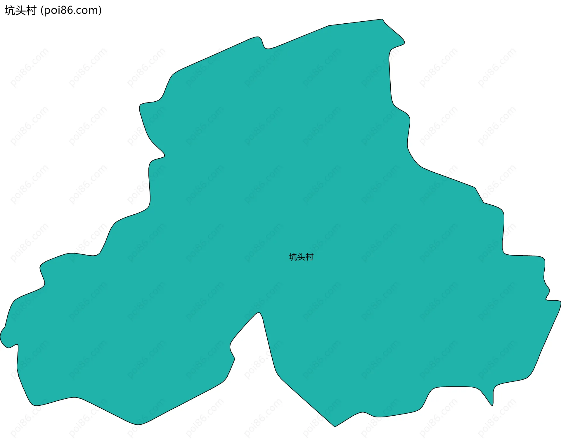 坑头村边界地图