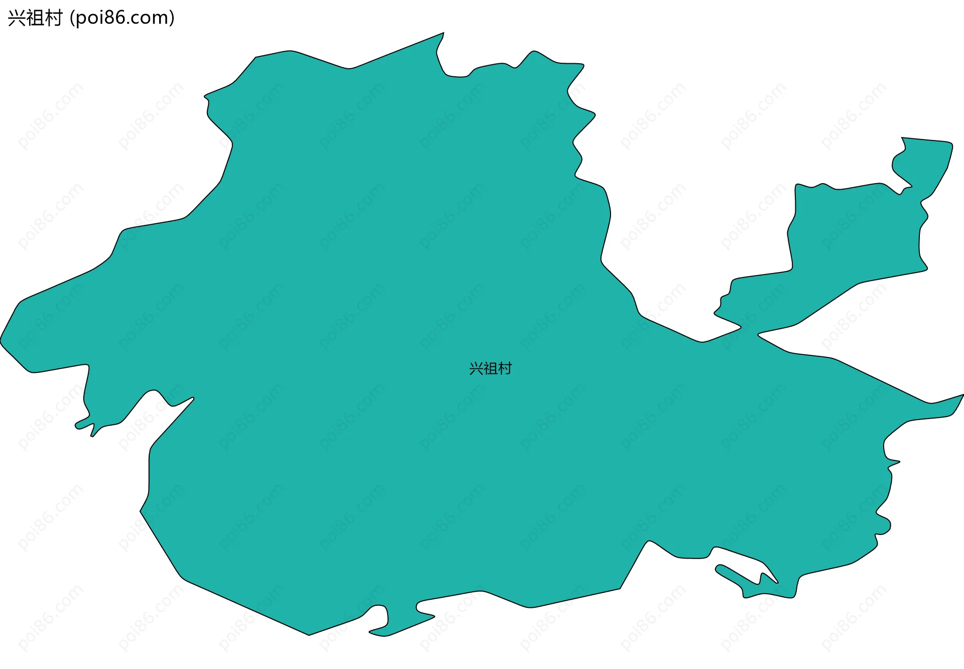 兴祖村边界地图