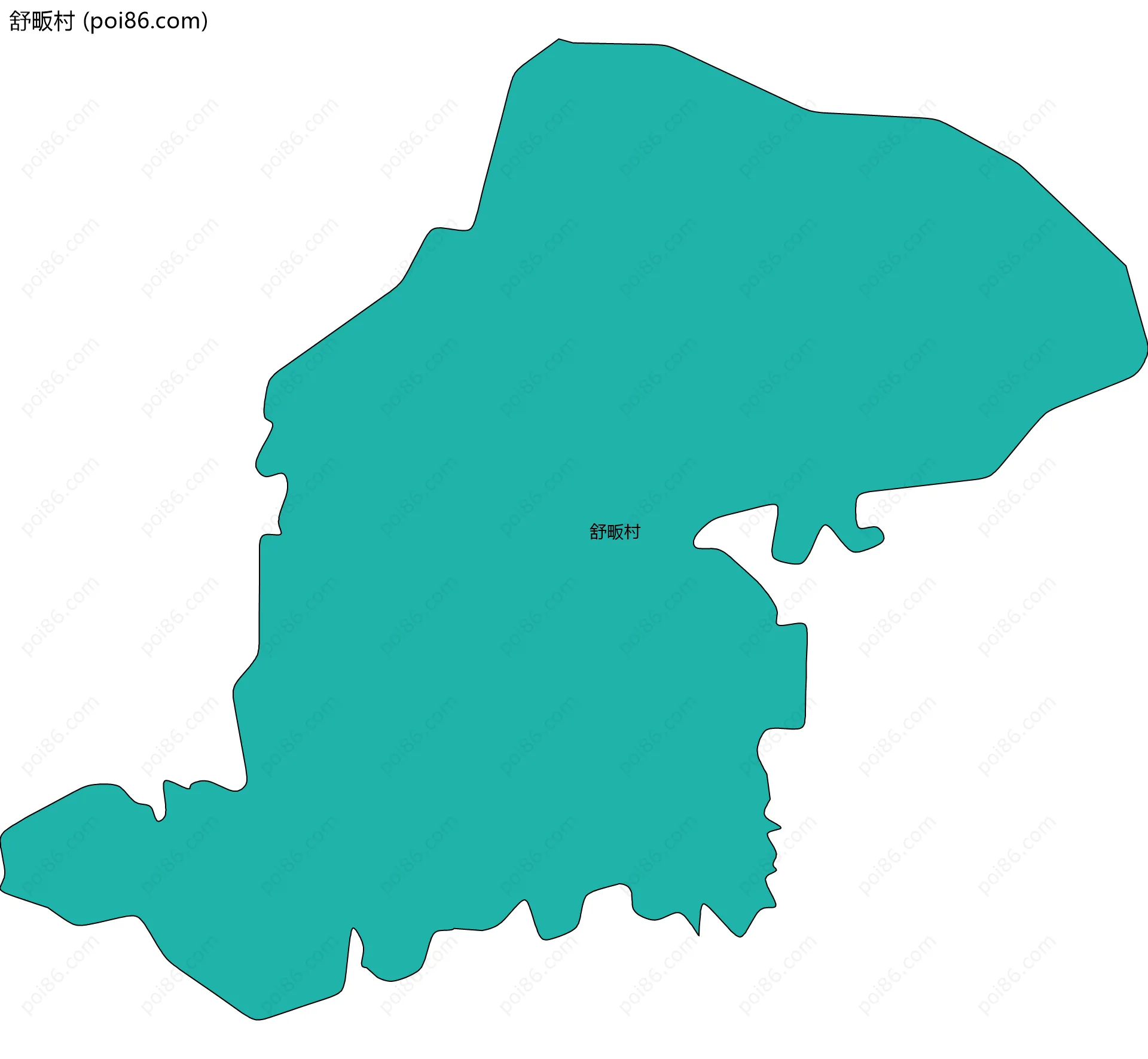 舒畈村边界地图