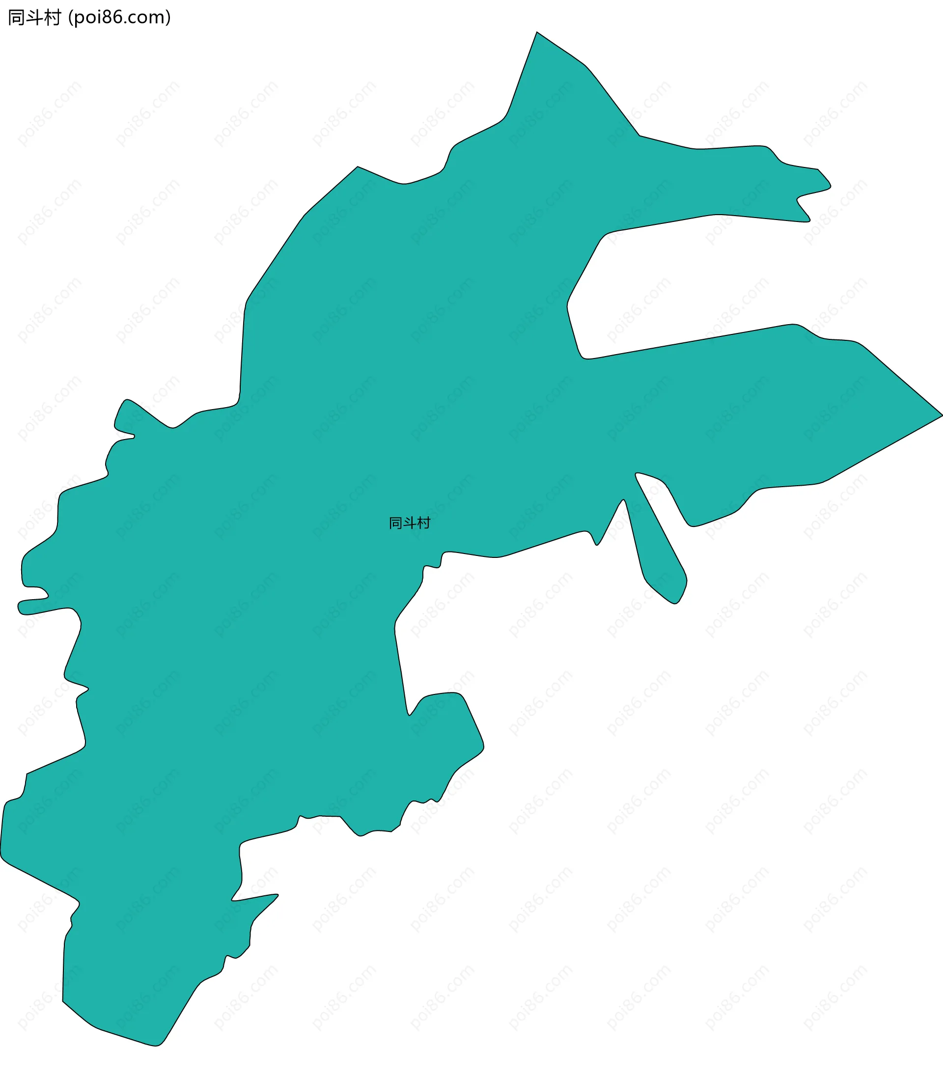 同斗村边界地图