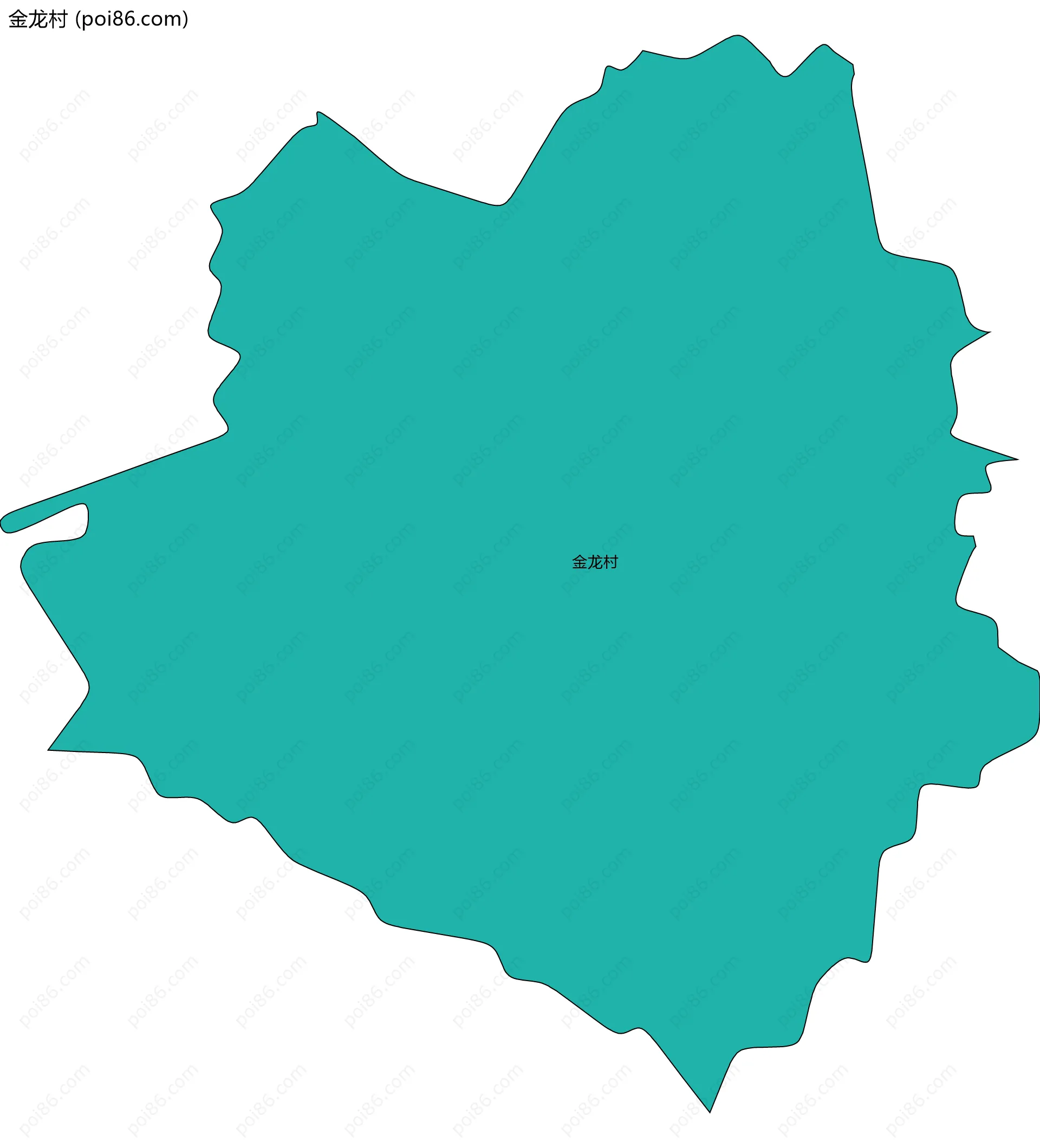 金龙村边界地图