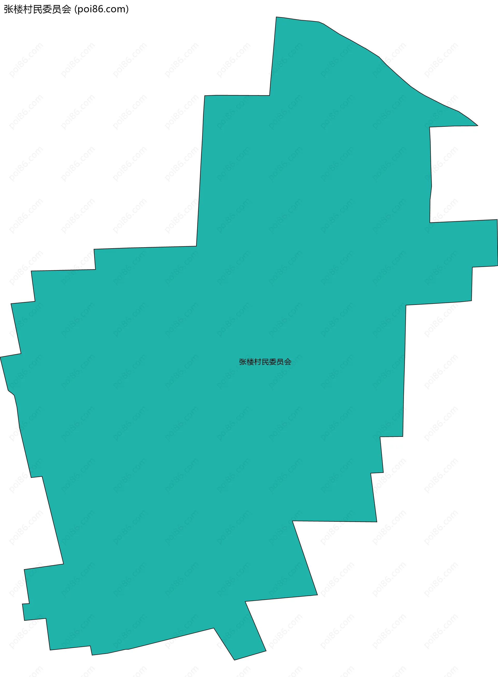 张楼村民委员会边界地图