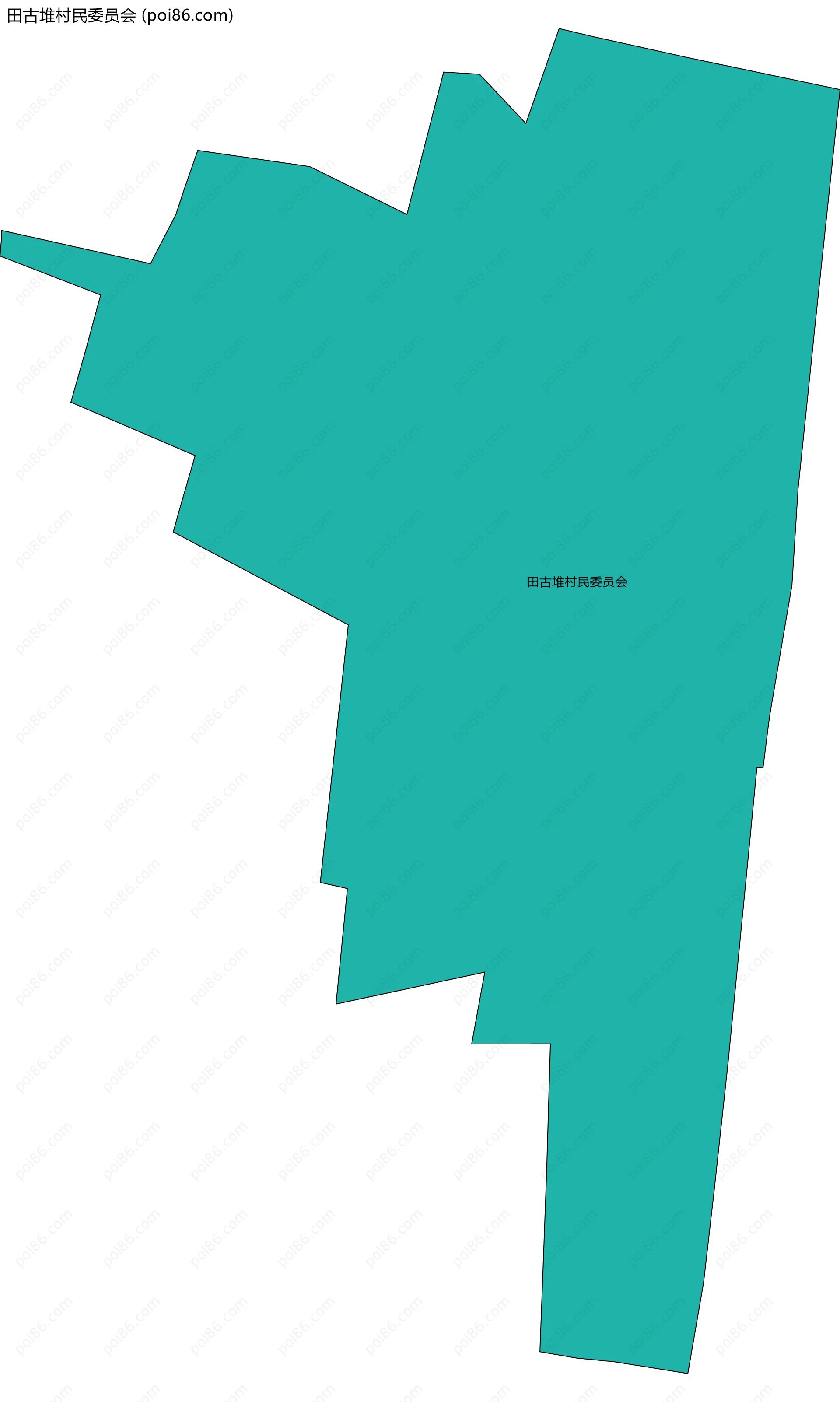 田古堆村民委员会边界地图