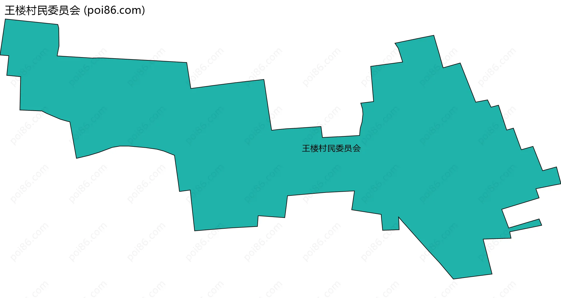 王楼村民委员会边界地图