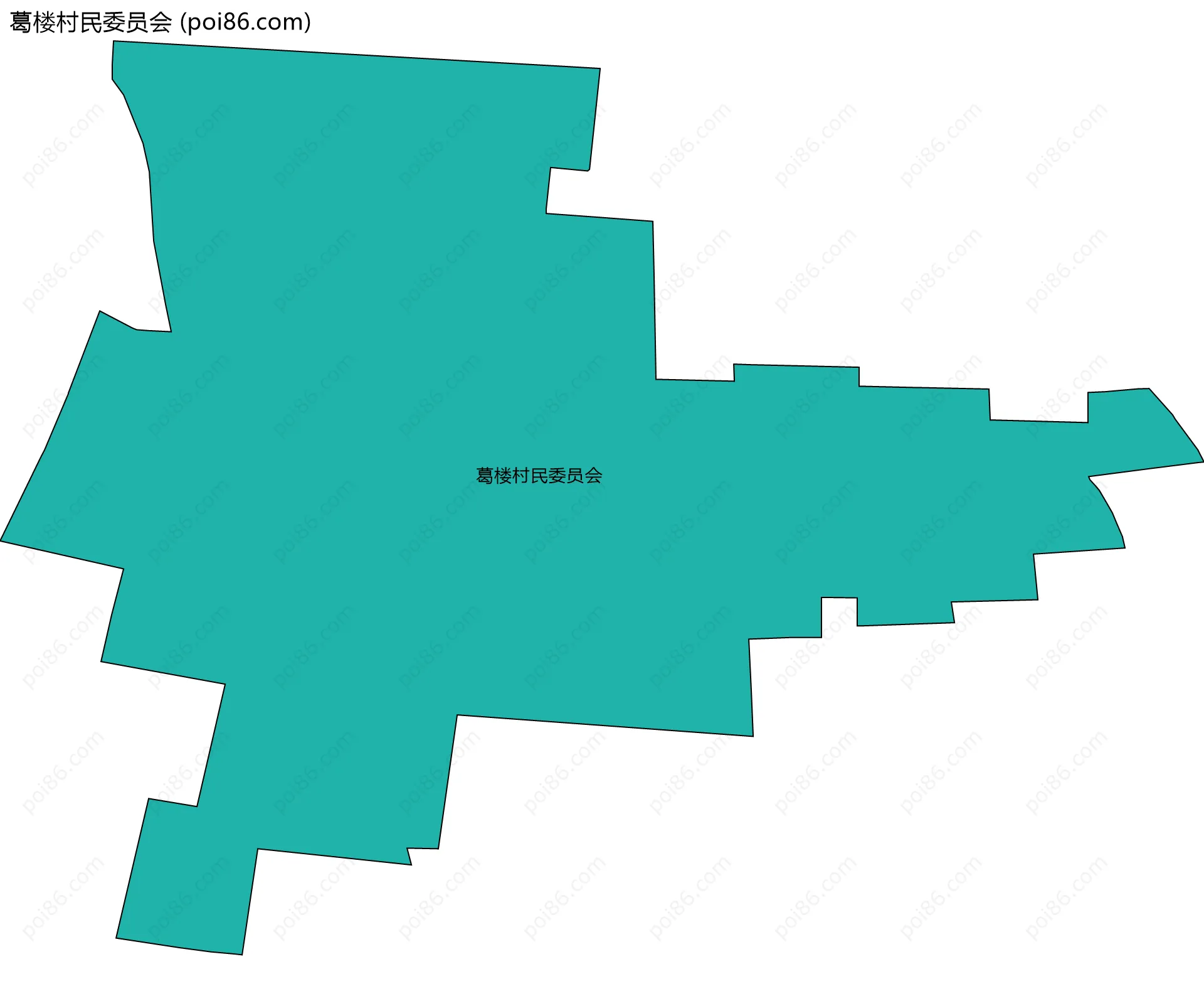 葛楼村民委员会边界地图