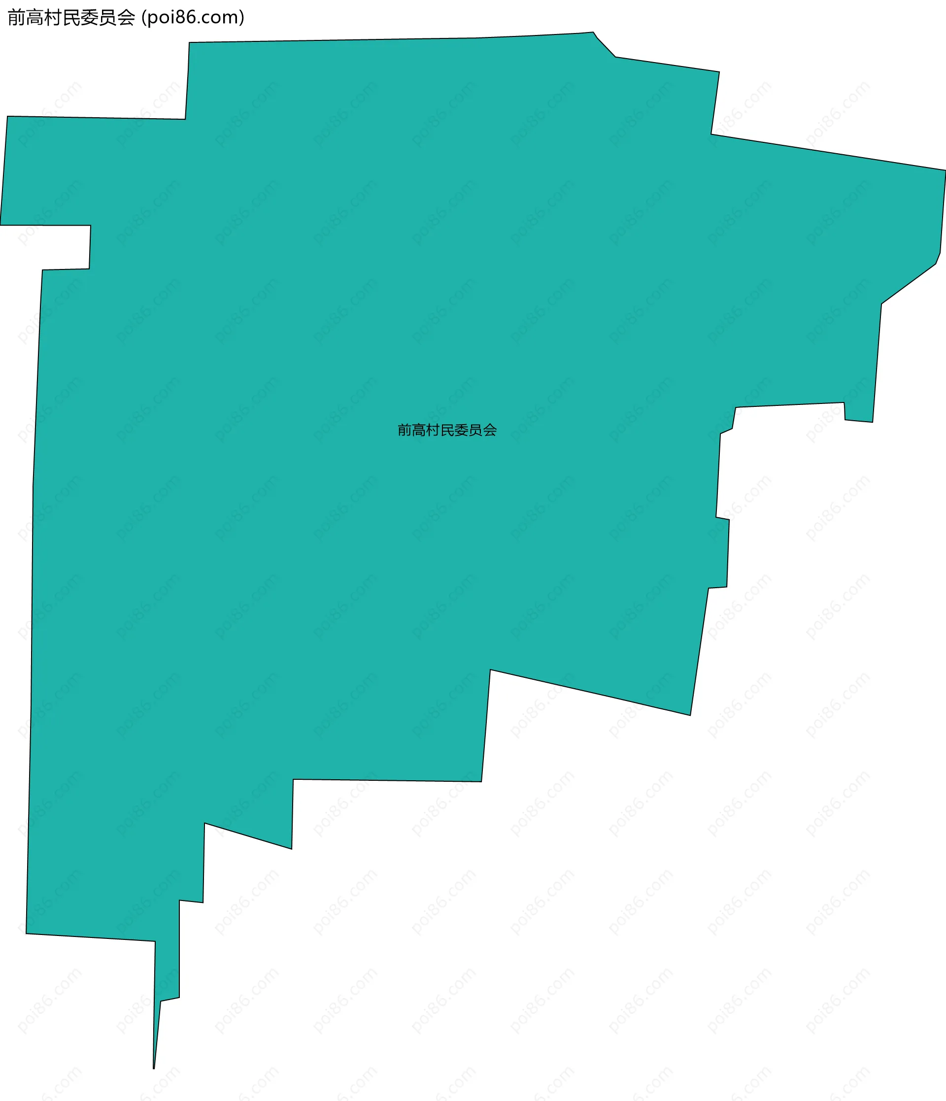 前高村民委员会边界地图