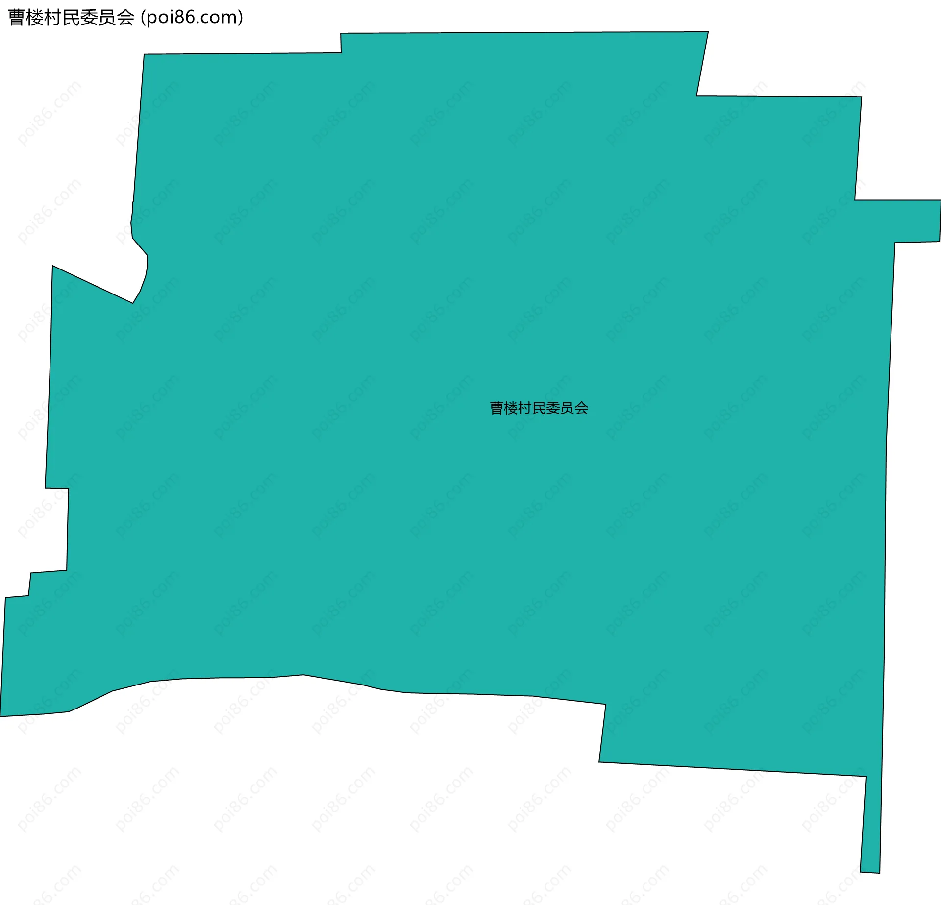 曹楼村民委员会边界地图