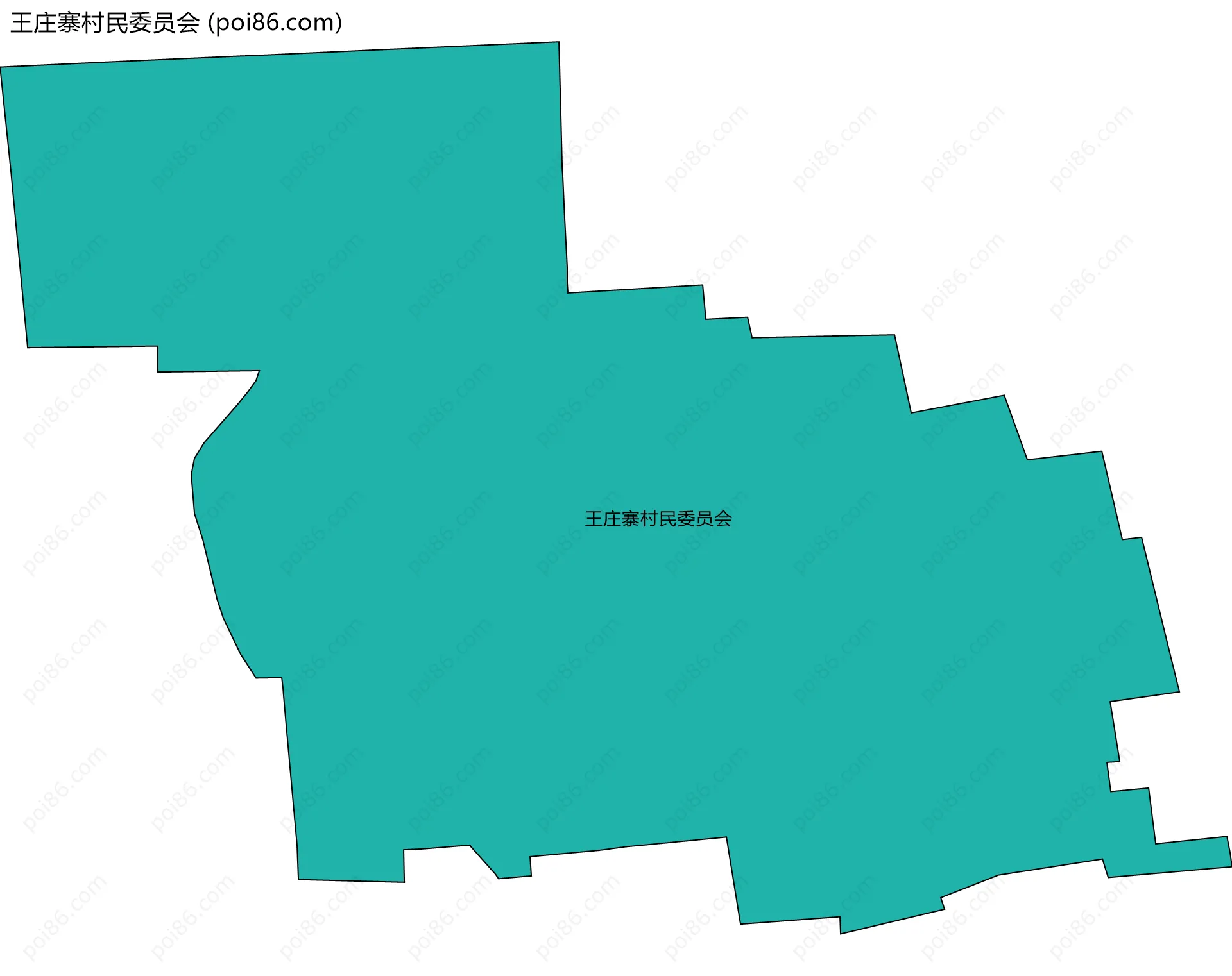 王庄寨村民委员会边界地图