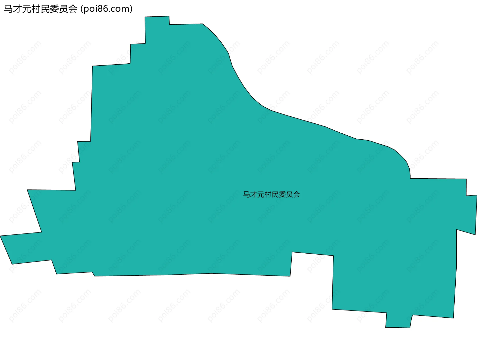 马才元村民委员会边界地图