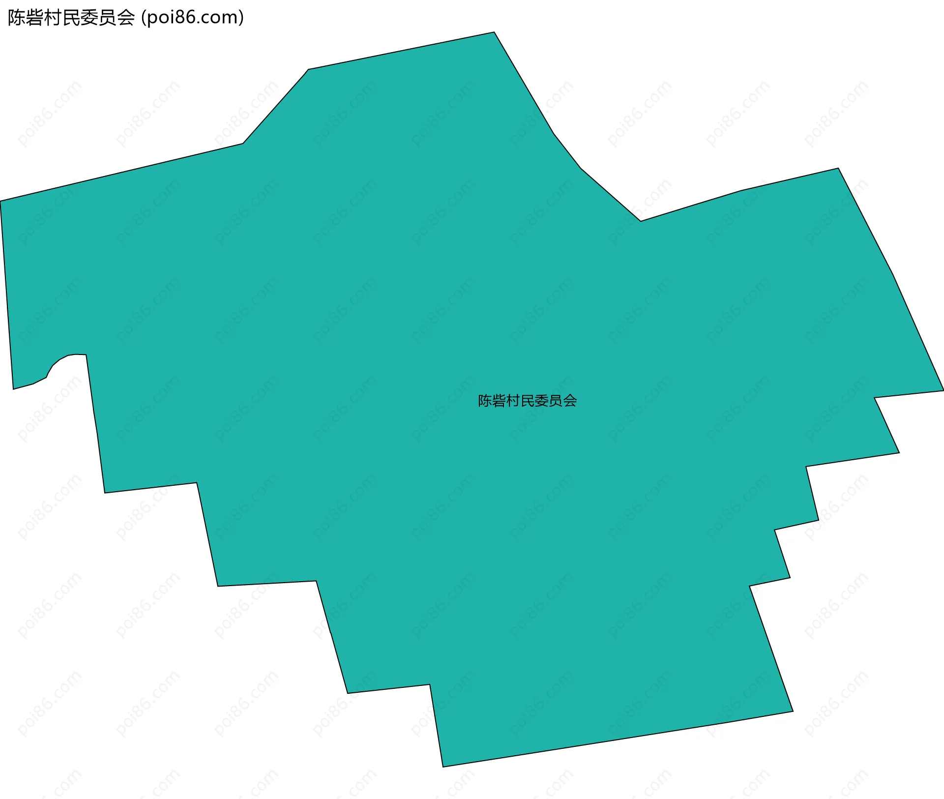 陈砦村民委员会边界地图