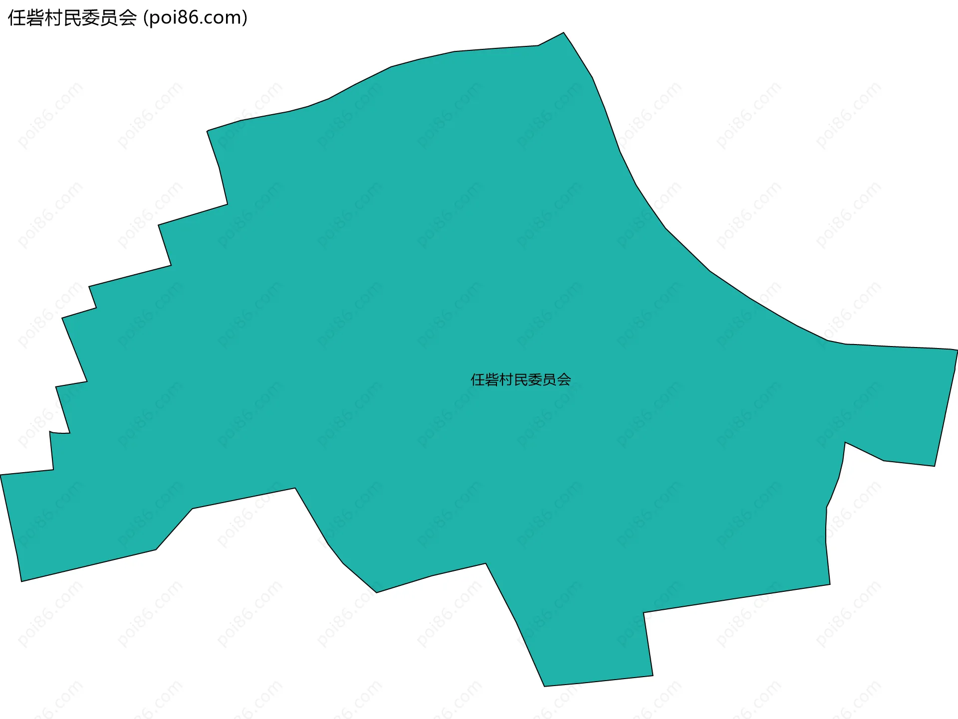 任砦村民委员会边界地图