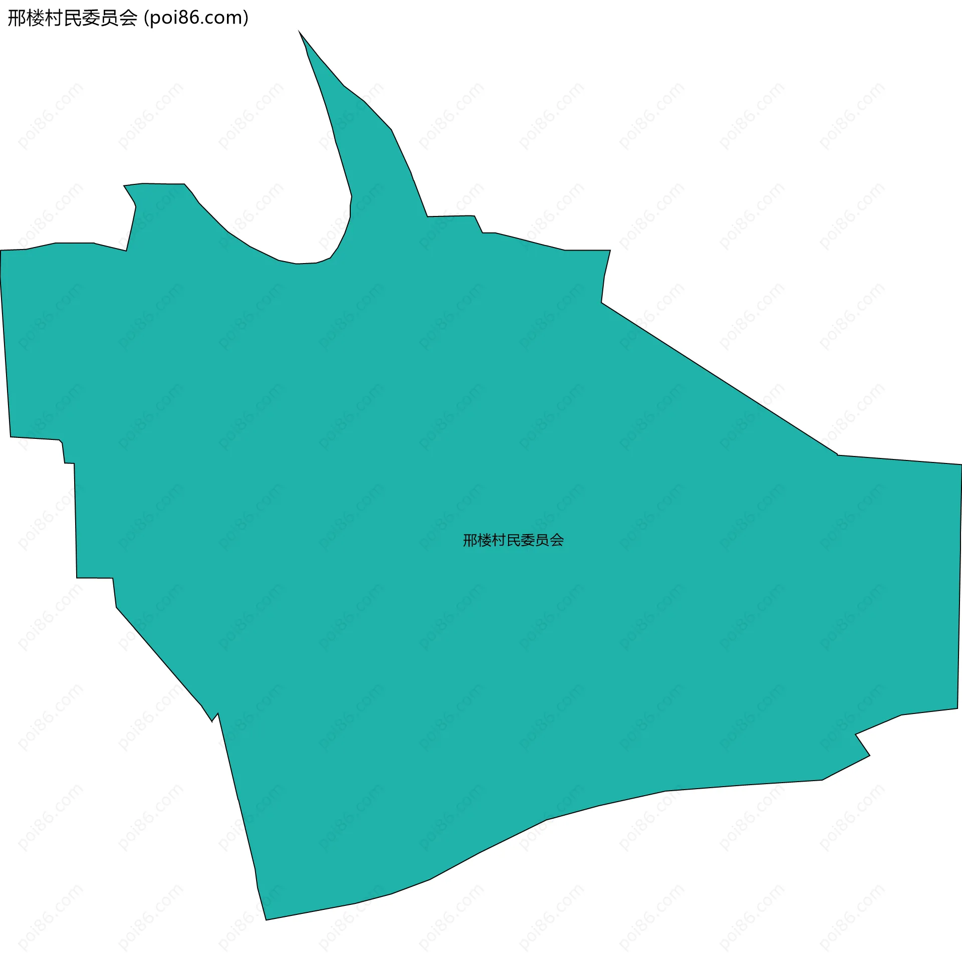 邢楼村民委员会边界地图
