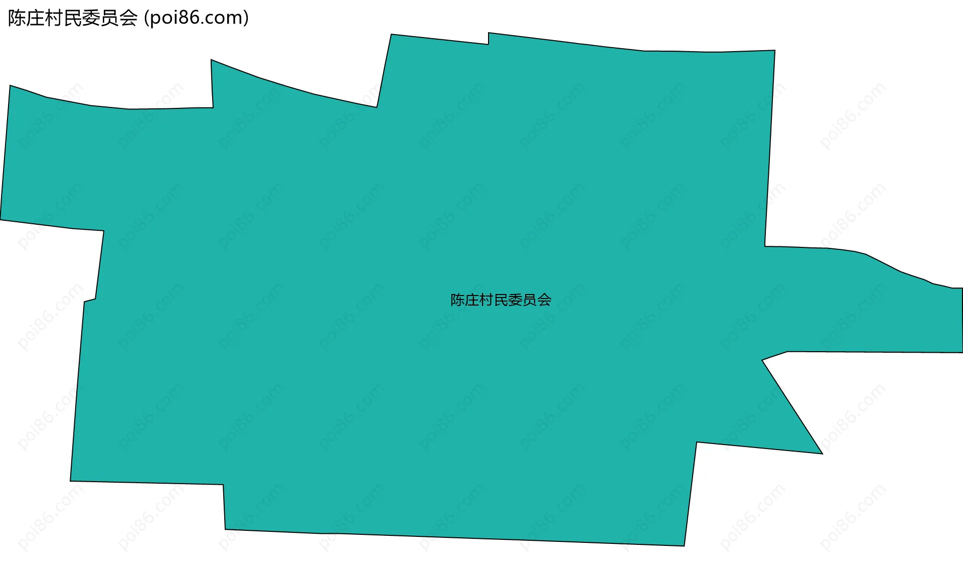 陈庄村民委员会边界地图