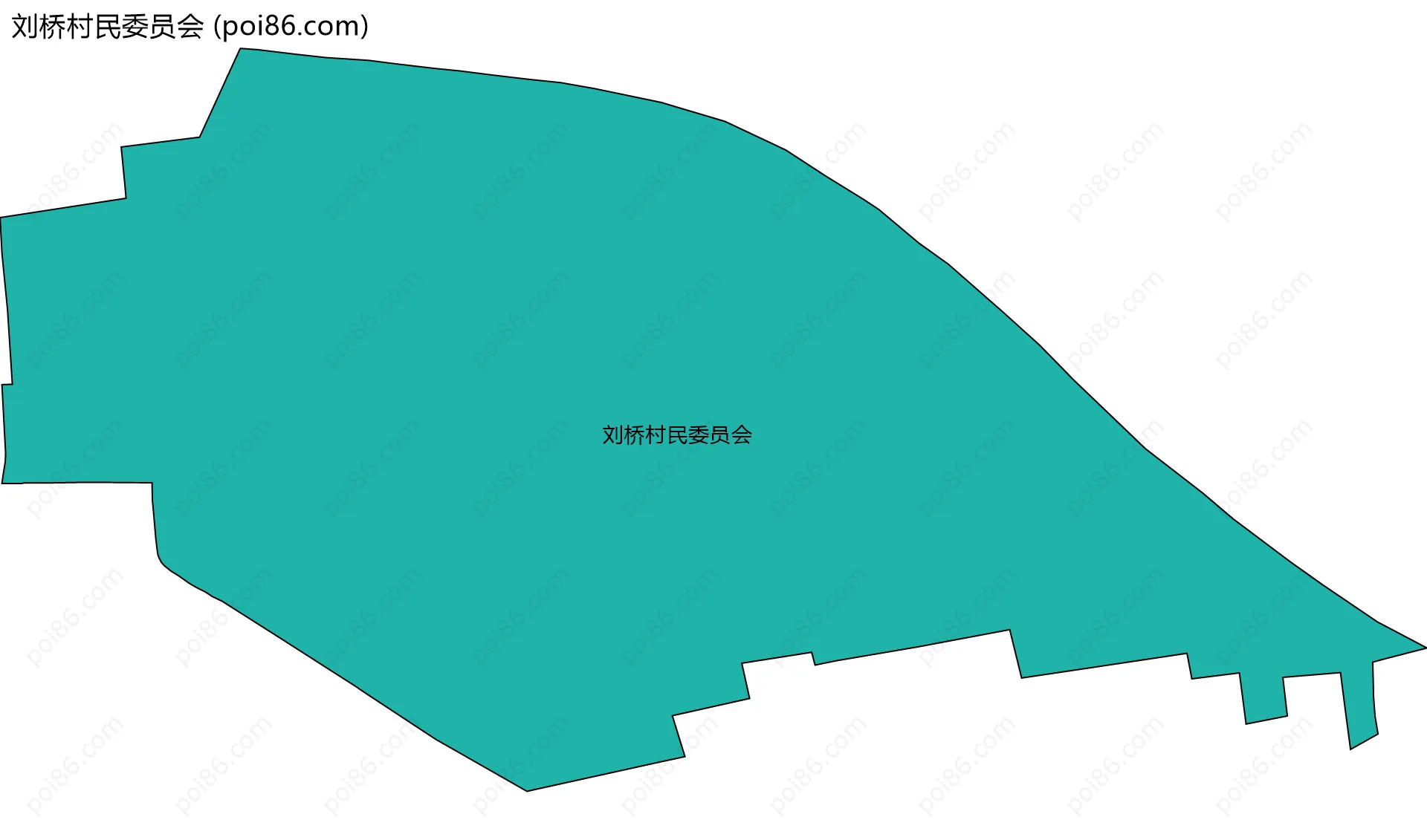 刘桥村民委员会边界地图
