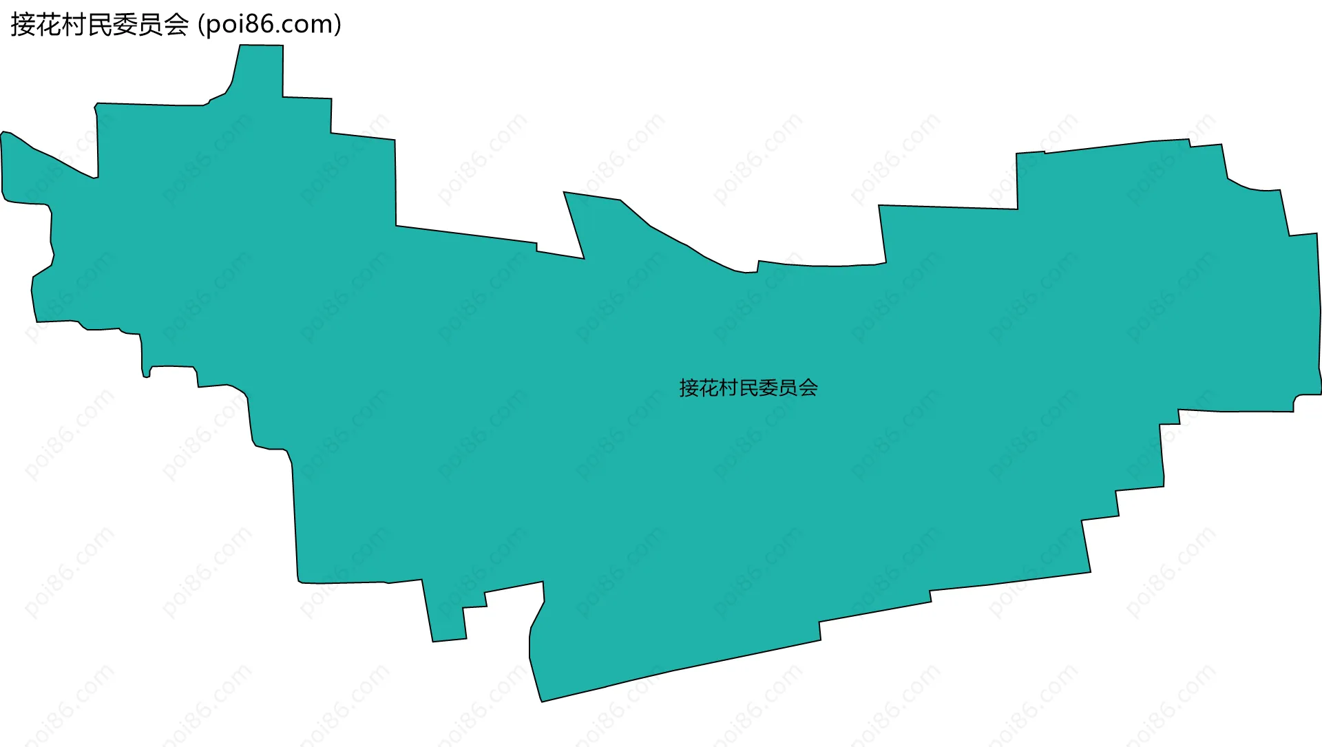 接花村民委员会边界地图