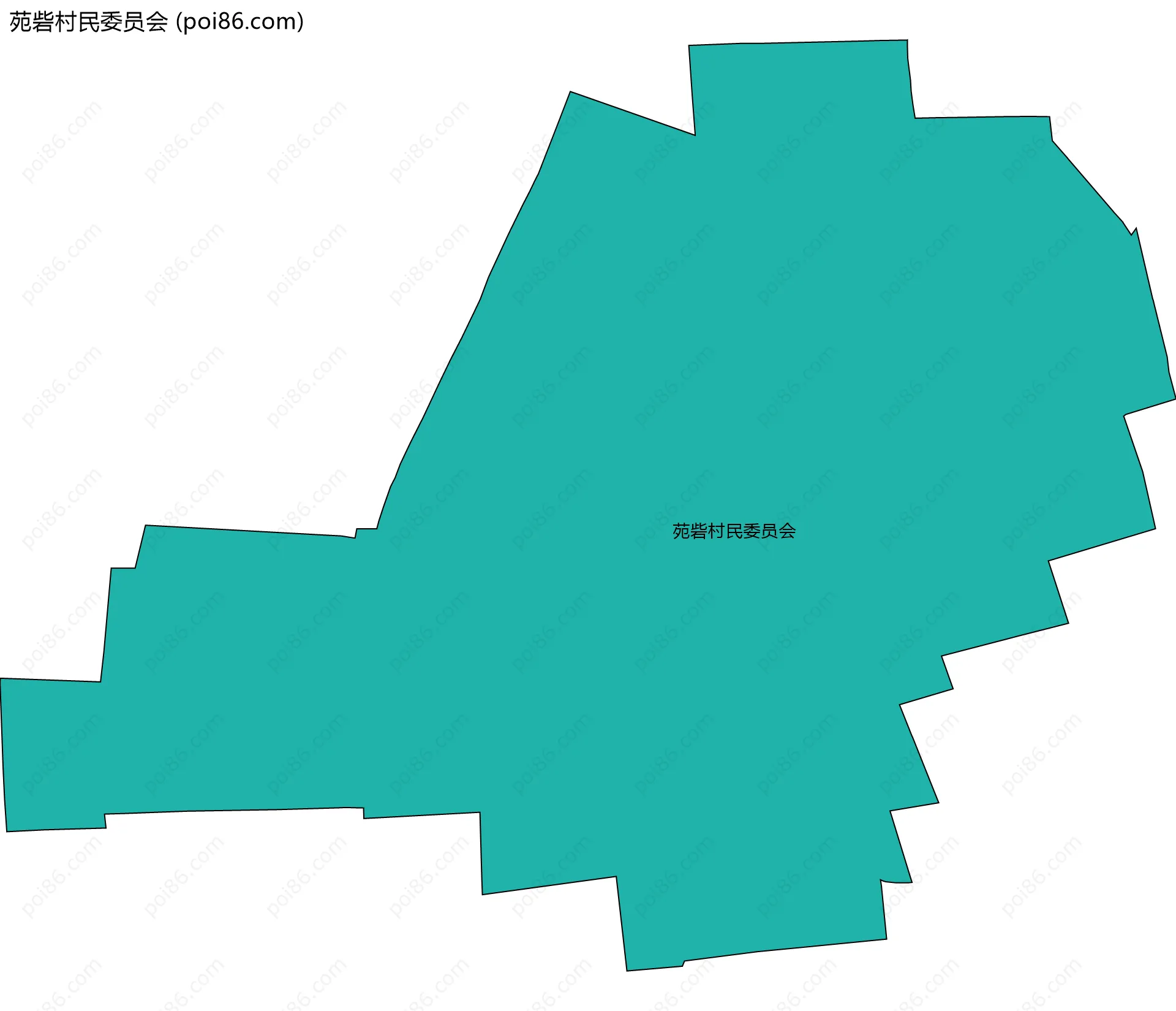 苑砦村民委员会边界地图
