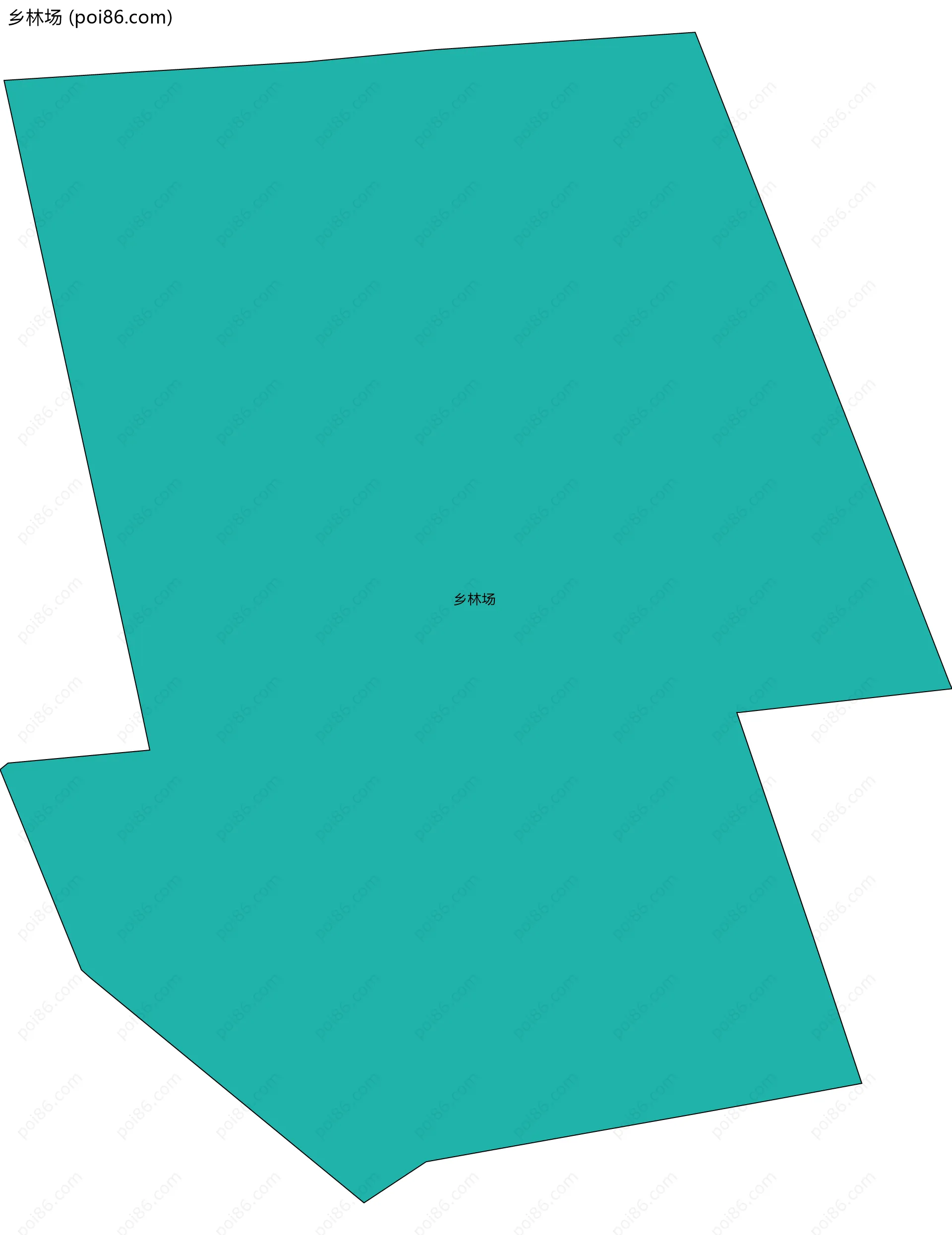 乡林场边界地图