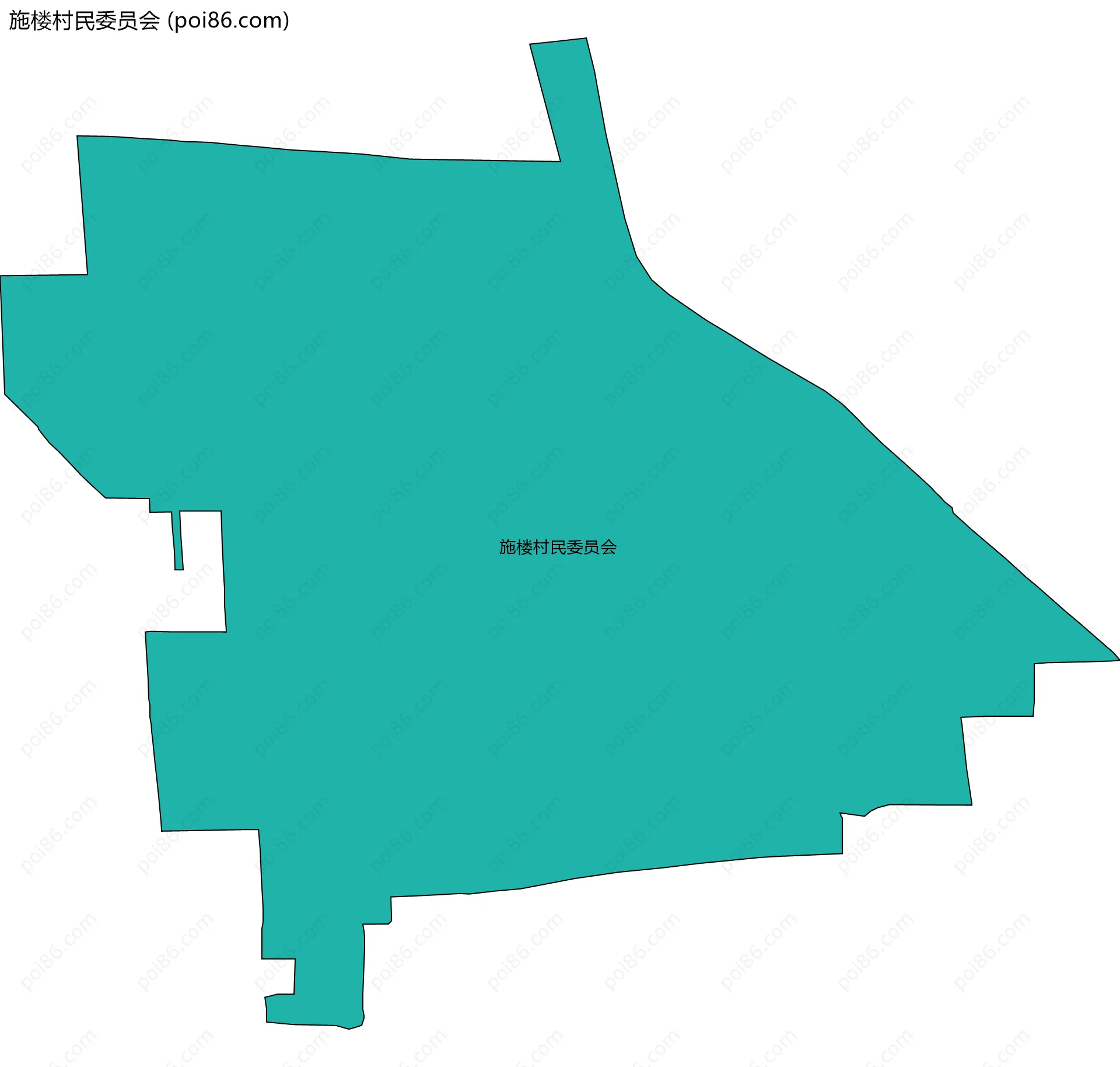 施楼村民委员会边界地图