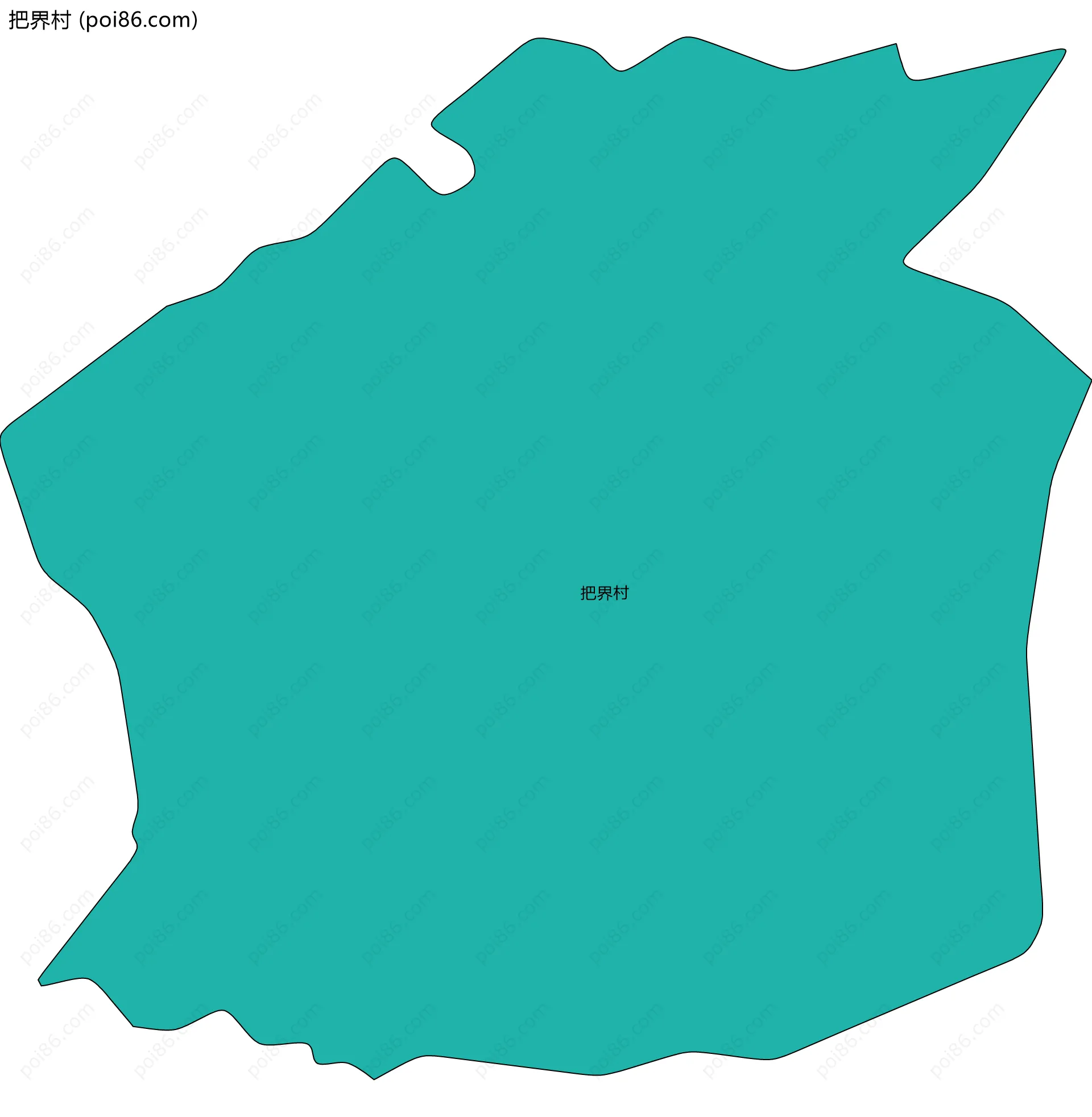 把界村边界地图