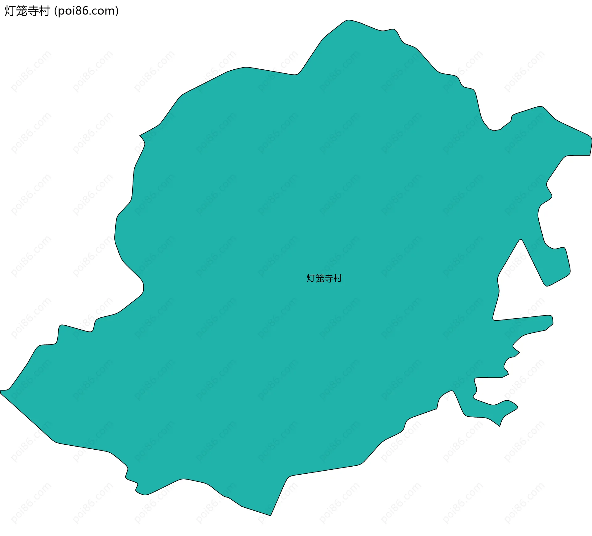 灯笼寺村边界地图