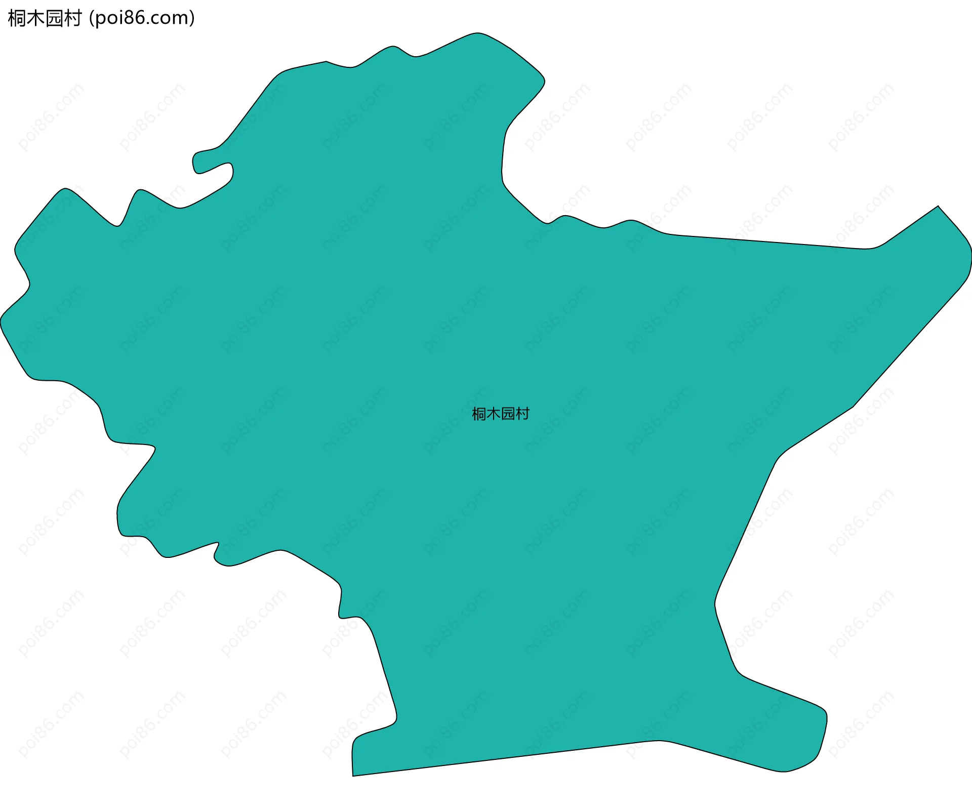 桐木园村边界地图