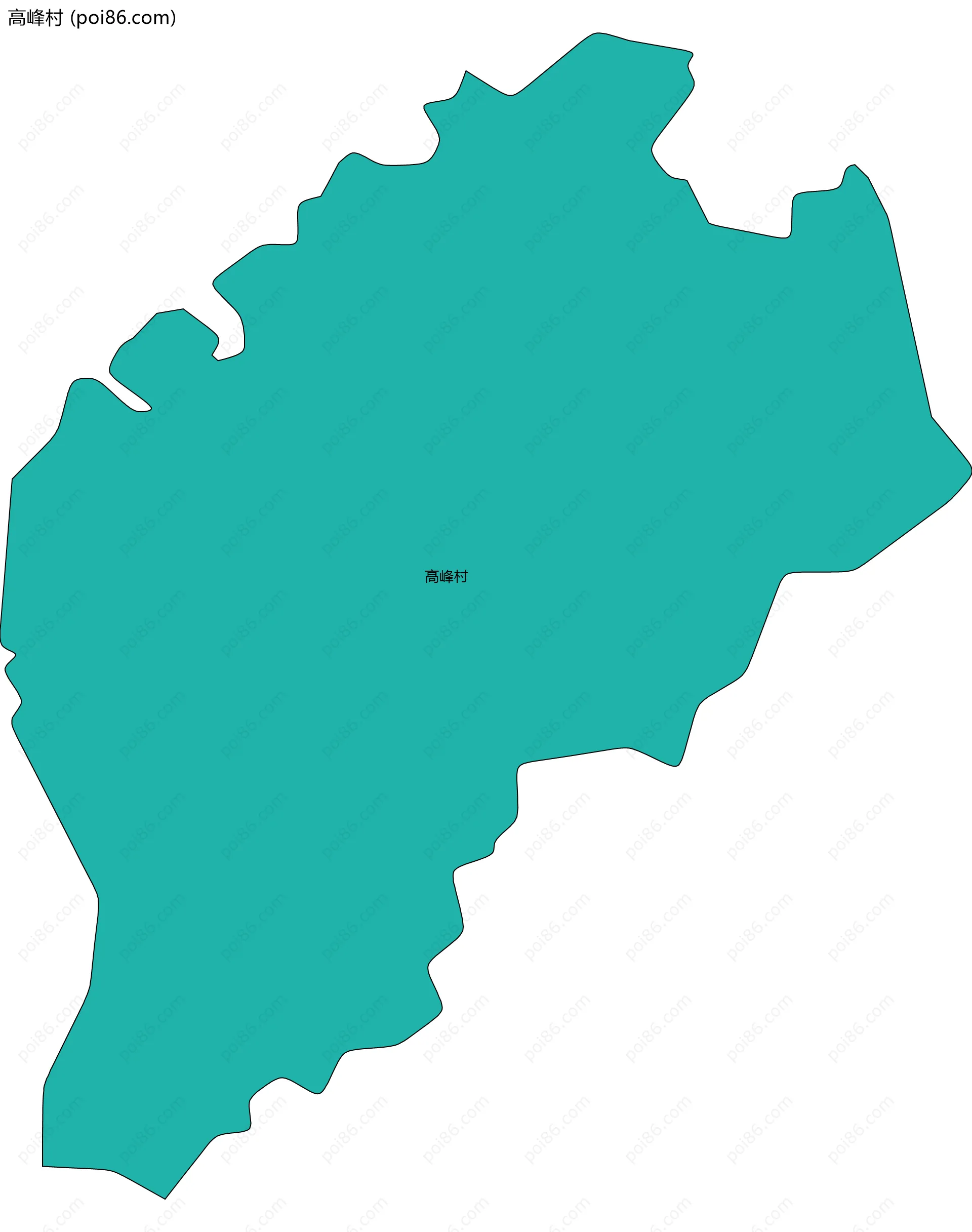 高峰村边界地图