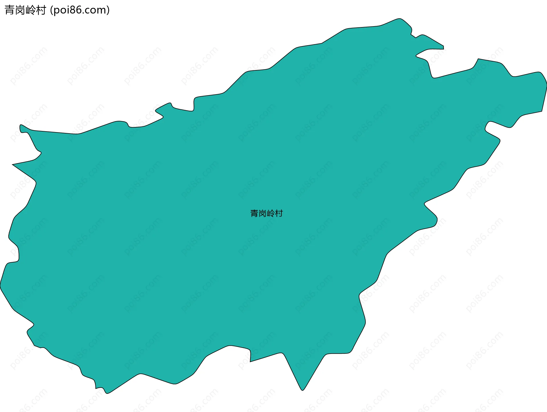 青岗岭村边界地图